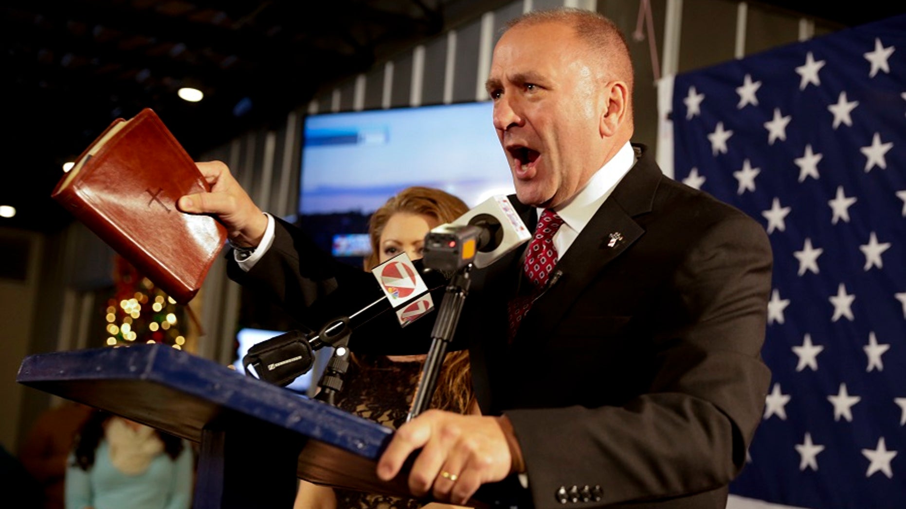 Rep. Clay Higgins R-La. was criticized by officials at the Auschwitz-Birkenau Memorial and Museum on Tuesday, July 4, 2017, after he filmed a video inside a gas chamber at the former concentration camp.