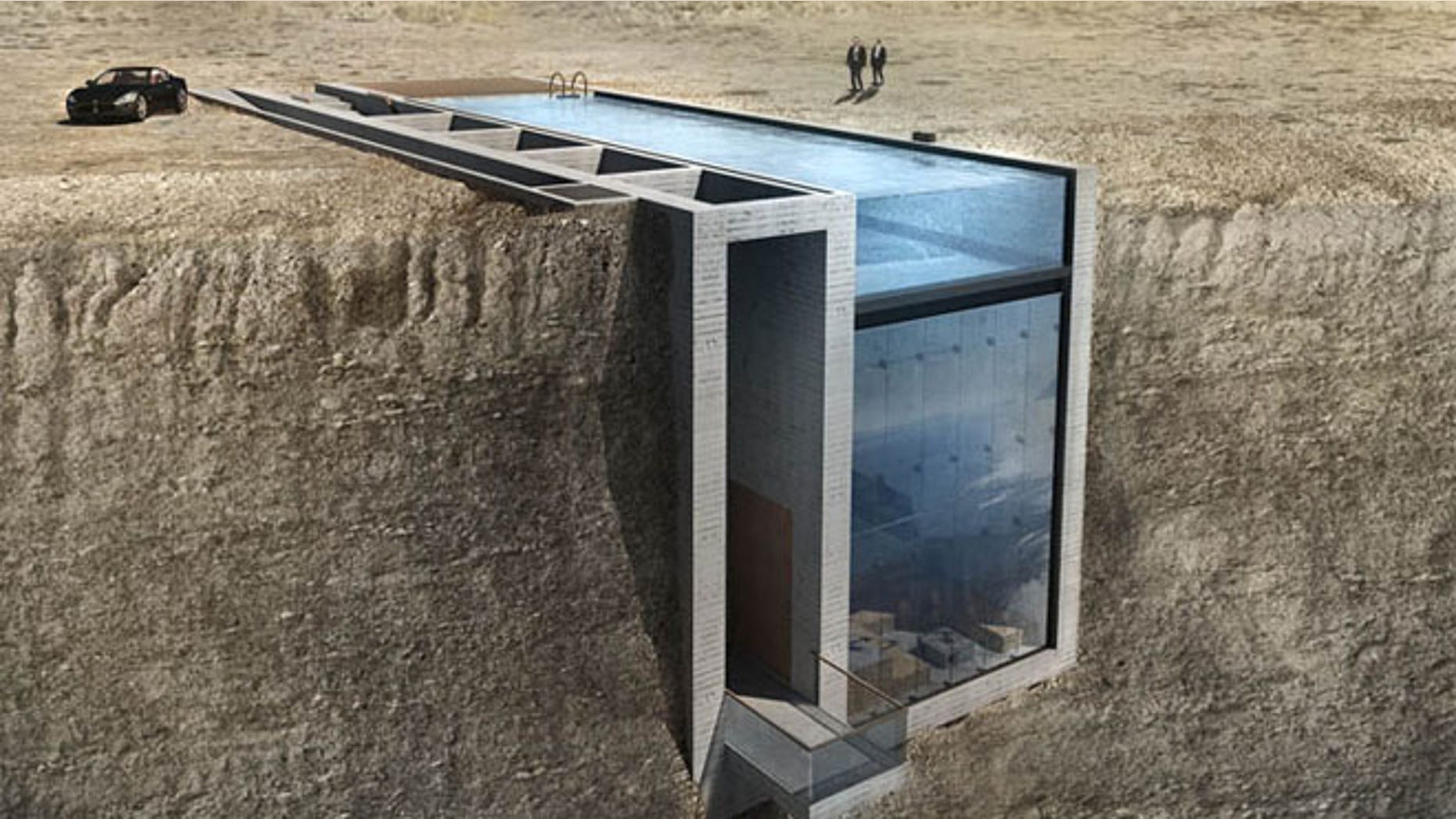 This house sits not above ground, but inside the rock itself.