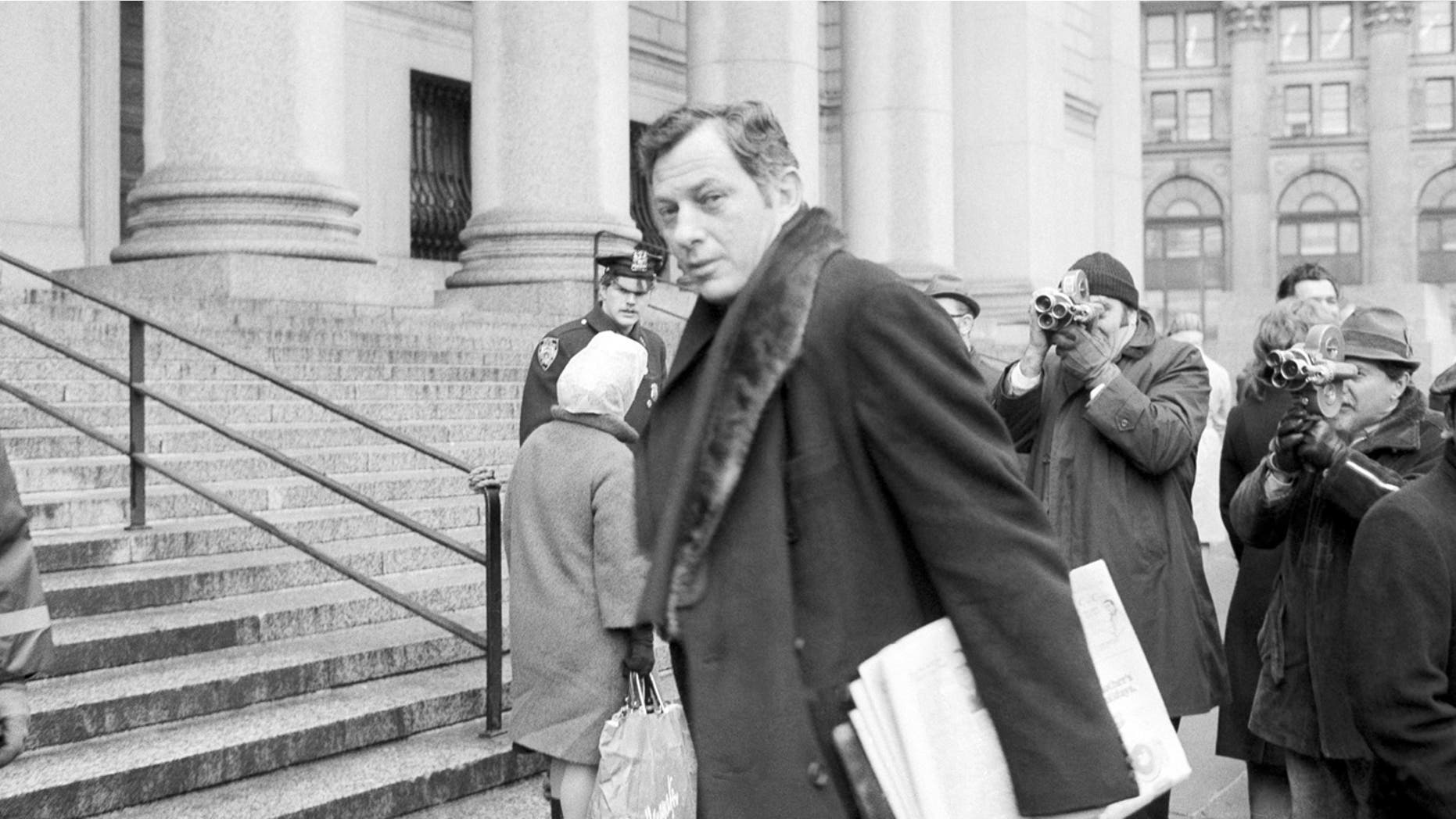Clifford Irving enters a federal courthouse in New York City, March 13, 1972.