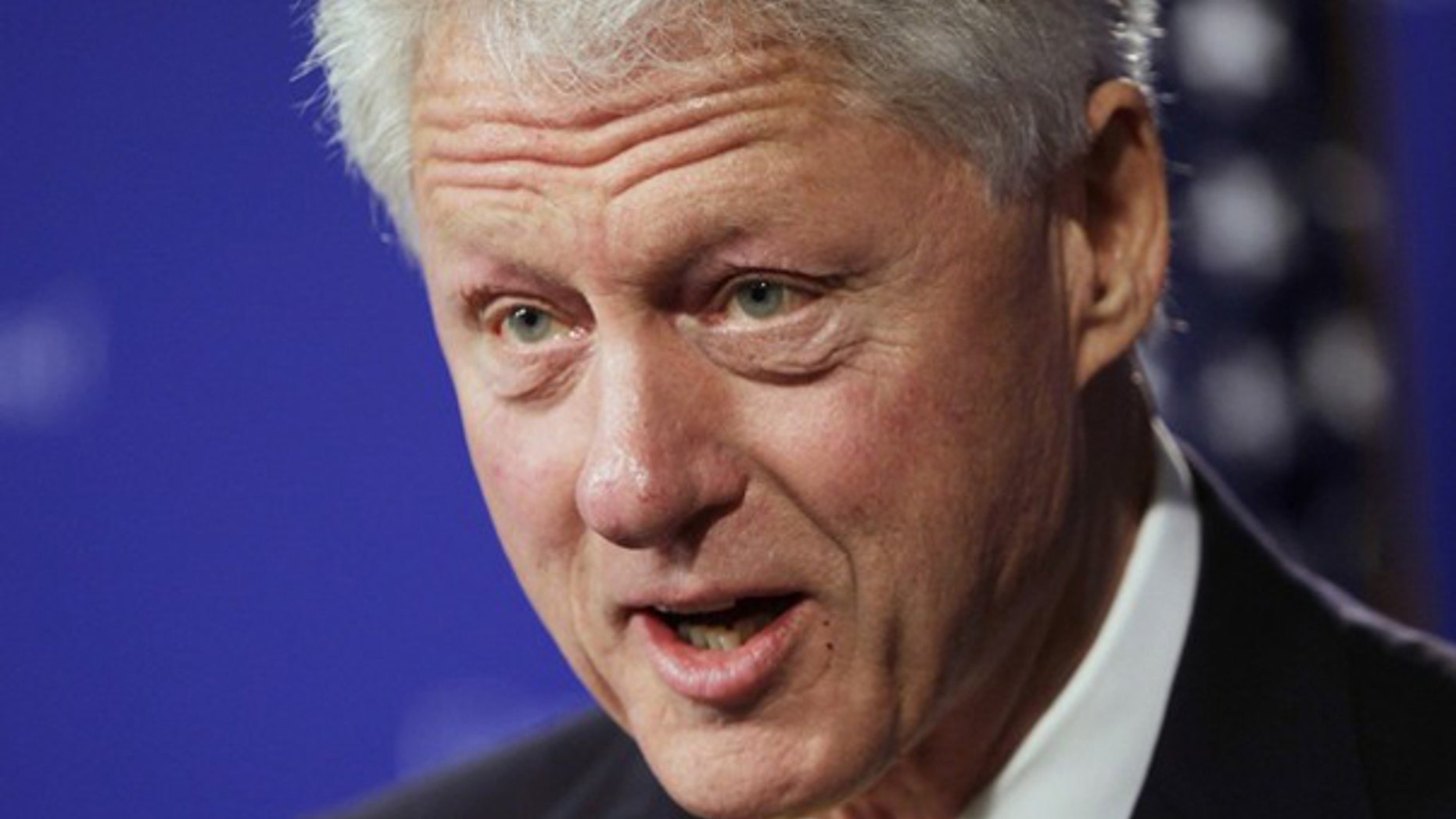 Former President Clinton delivers a keynote address at a symposium to commemorate the 15th anniversary of the Oklahoma City bombing in Washington April 16. (Reuters Photo)