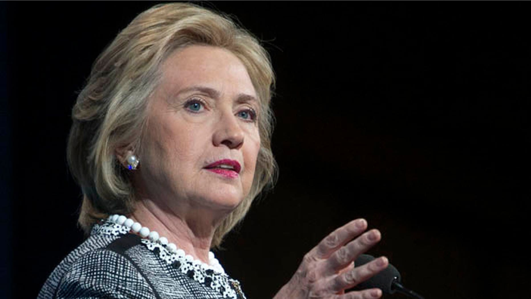 May 14, 2014: Former Secretary of State Hillary Clinton speaks in Washington.