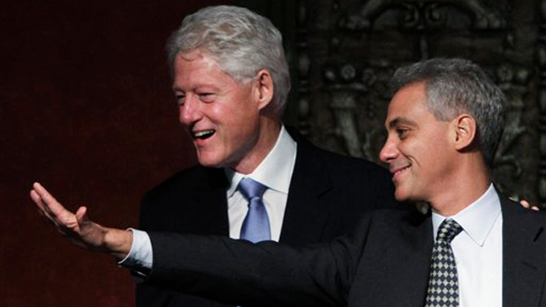 In this Jan. 18 file photo, former President Bill Clinton appears at a rally for Chicago mayoral candidate Rahm Emanuel in Chicago.