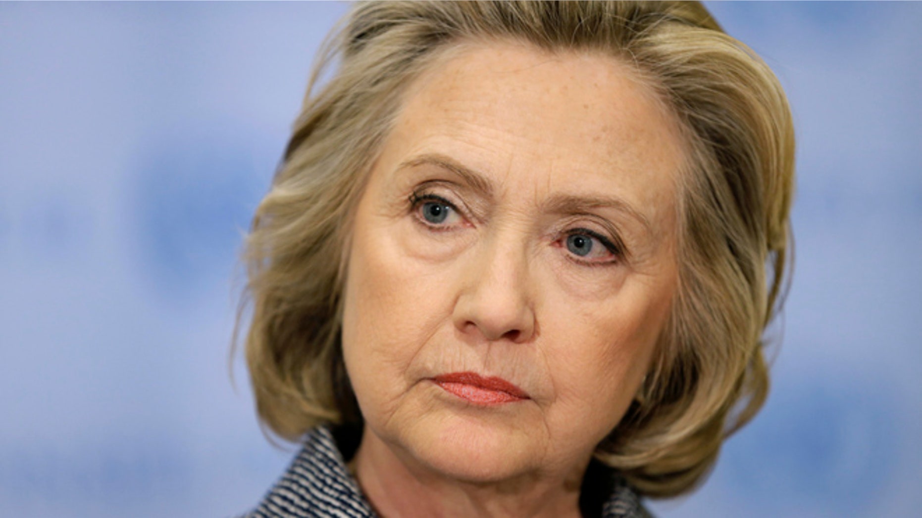 March 10, 2015: Hillary Rodham Clinton listens during a news conference at United Nations headquarters.