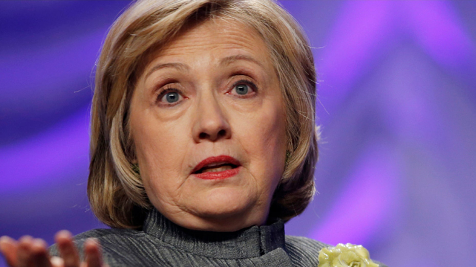 May 6, 2014: This file photo shows Former Secretary of State Hillary Rodham Clinton speaking in National Harbor, Md. (AP)