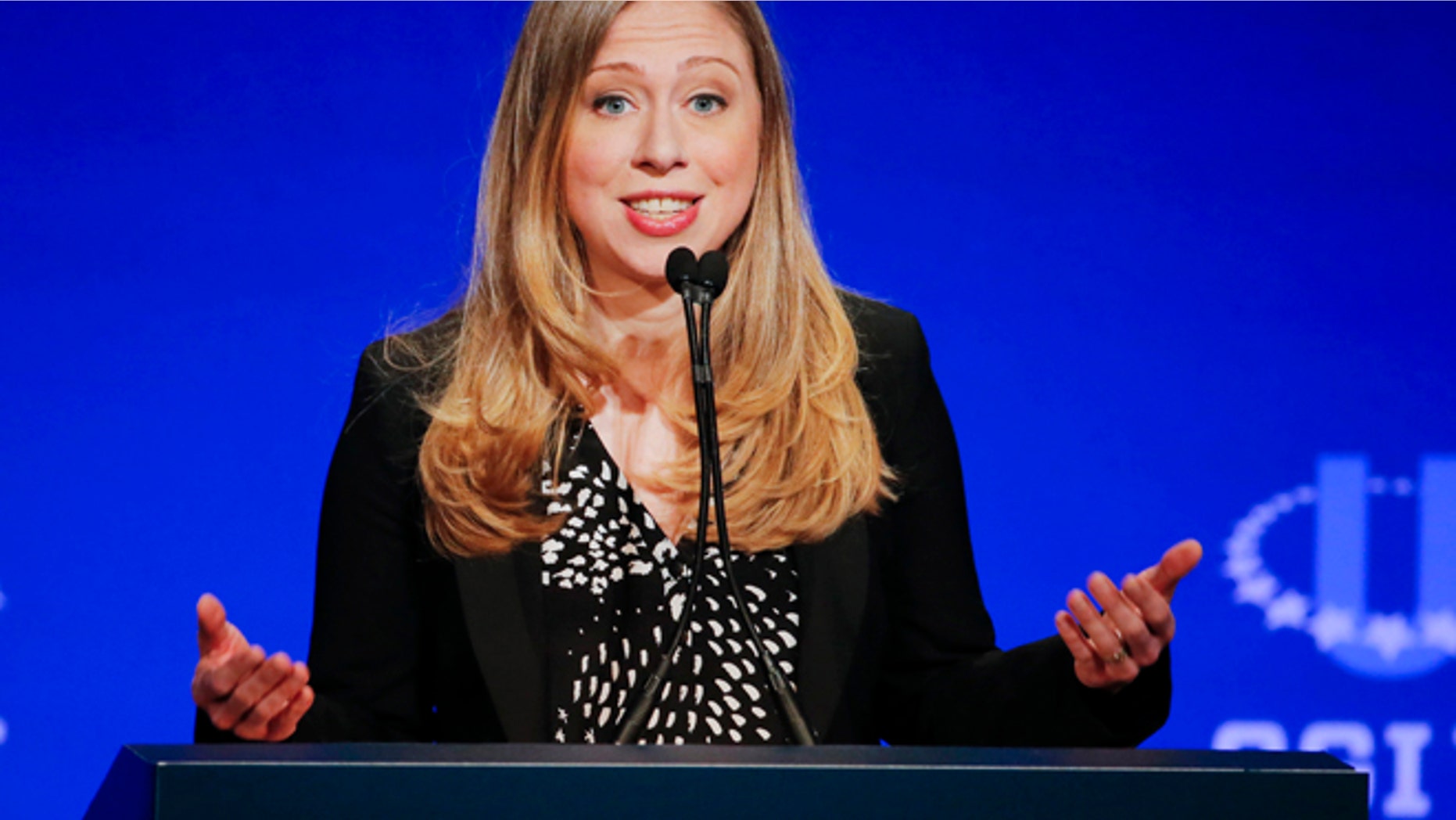 March 2, 2014: Chelsea Clinton, vice chair of the Clinton Foundation, speaks during a student conference for the Clinton Global Initiative University at Arizona State University in Tempe, Ariz.