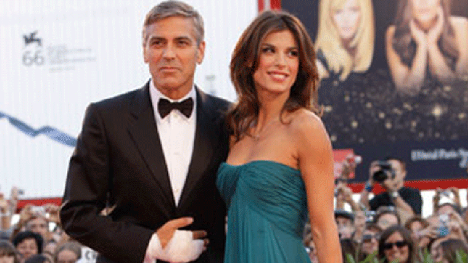 George Clooney and Elisabetta Canalis.