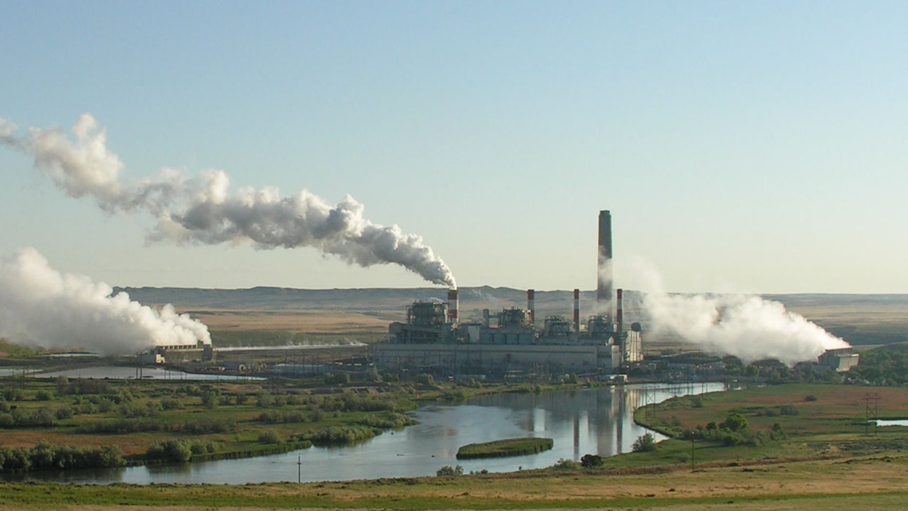 A coal plant is pictured