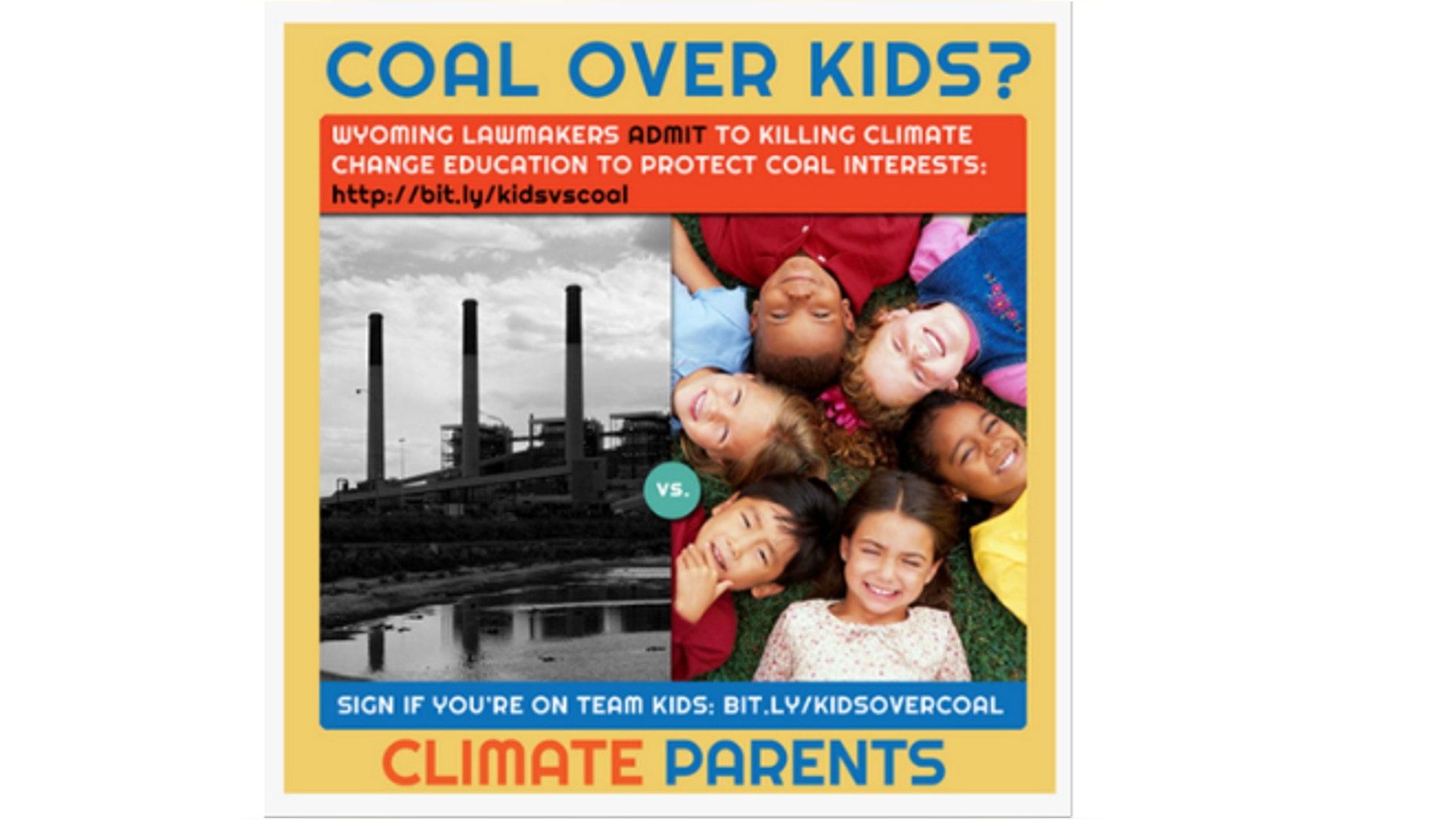 Climate Parents, which has 38,000 members nationally and aims to motivate parents “from every walk of life” to take action against climate change, has mounted an aggressive campaign in Wyoming after lawmakers blocked the state's board of education from adopting a science curriculum that regards man-made climate change as a fact. (ClimateParents.org)