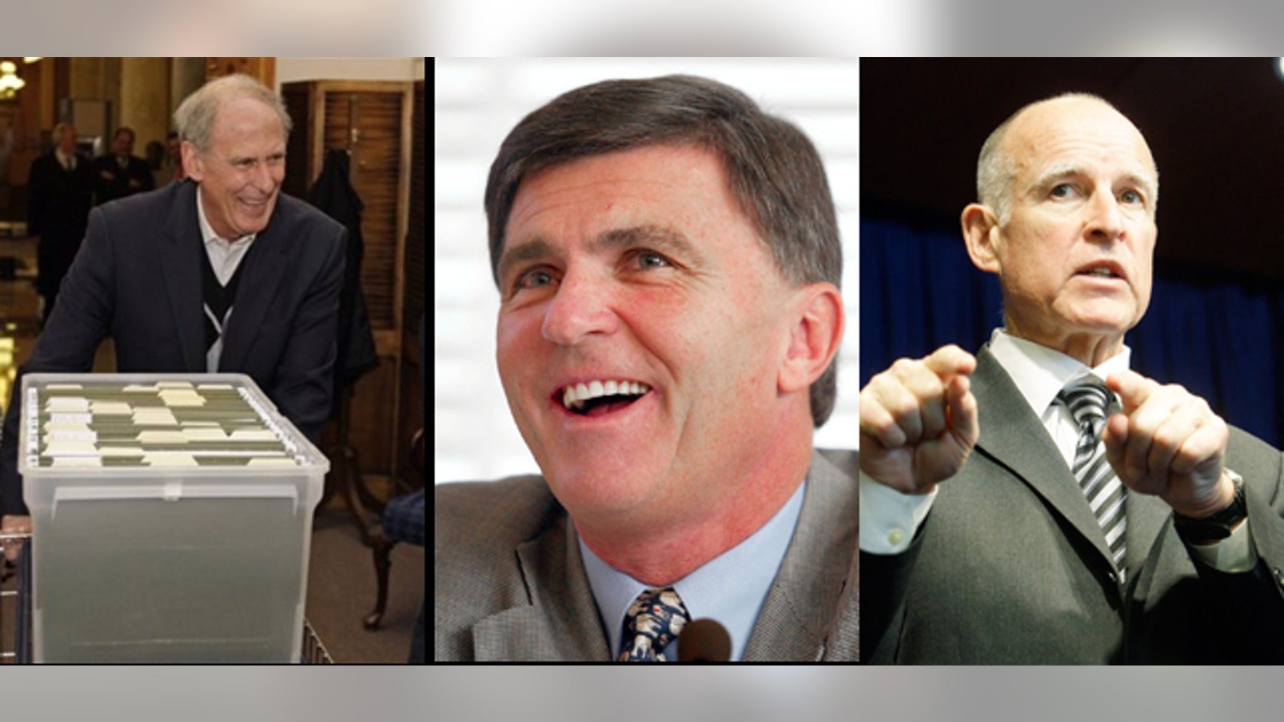 Former Sen. Dan Coats, former Govs. Robert Ehrlich, and Jerry Brown are three of the former lawmakers running to get their old jobs back. (AP)