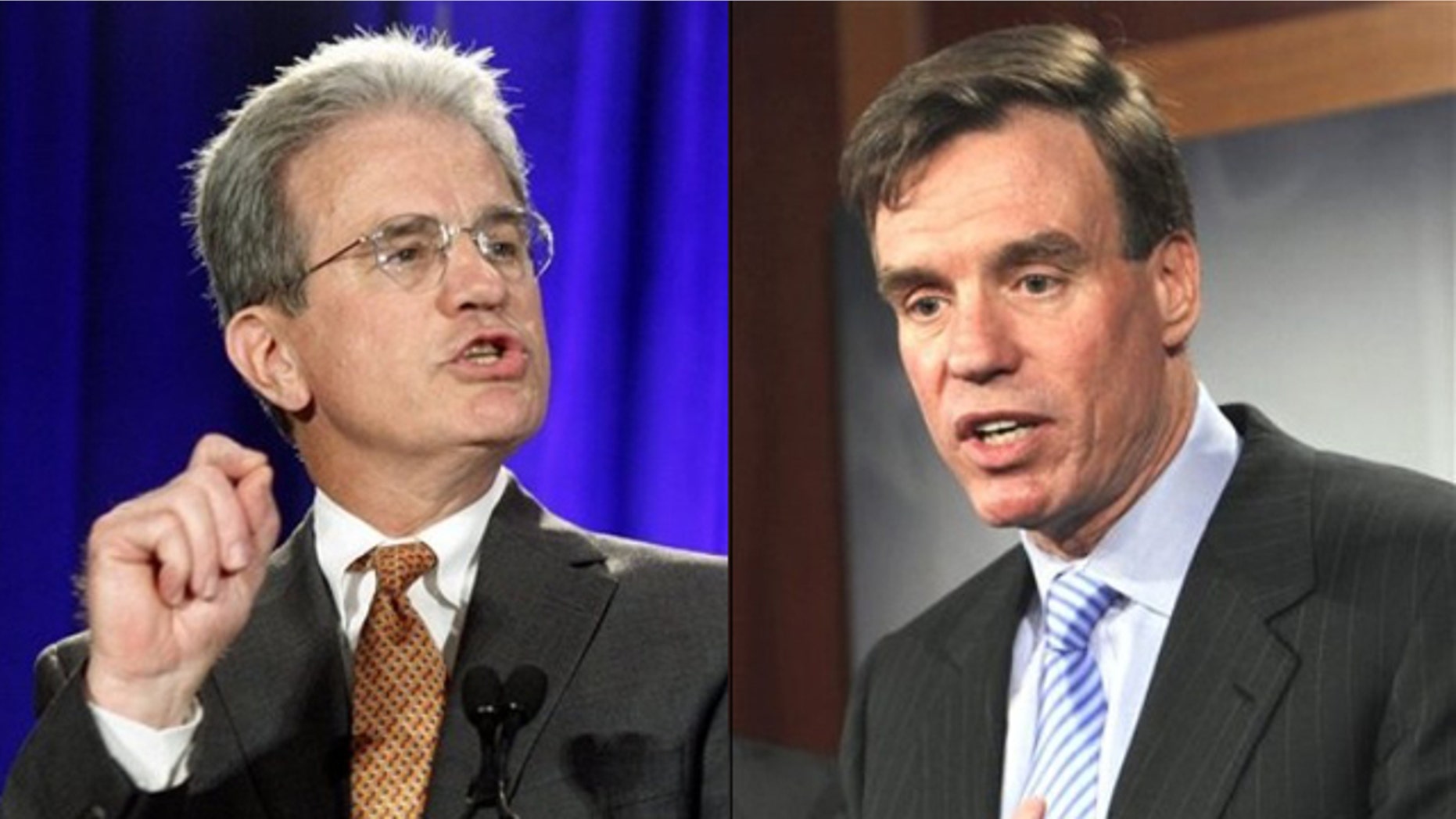 Shown here are Sen. Tom Coburn, left, and Sen. Mark Warner.