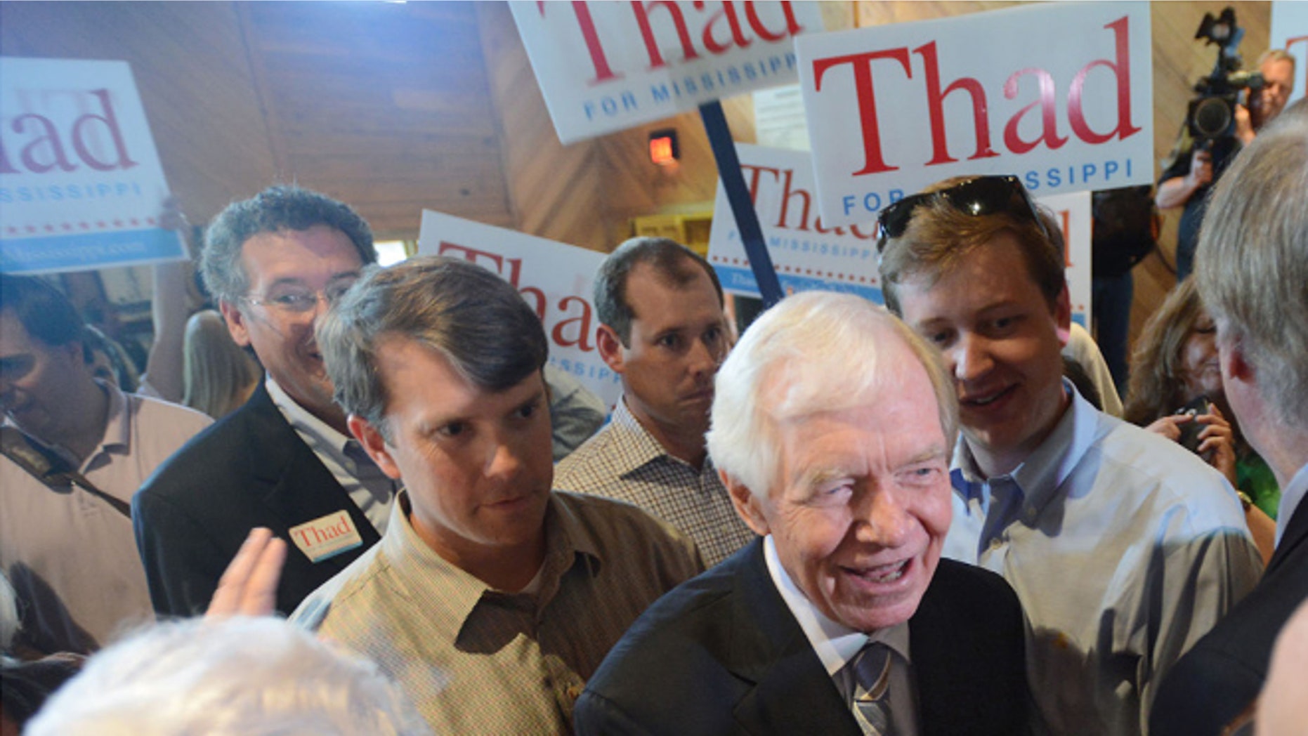 Monday, June 2, 2014: Sen. Thad Cochran, R-Miss., at a pre-election rally at the Mississippi Agriculture and Forestry Museum in Jackson, Miss.