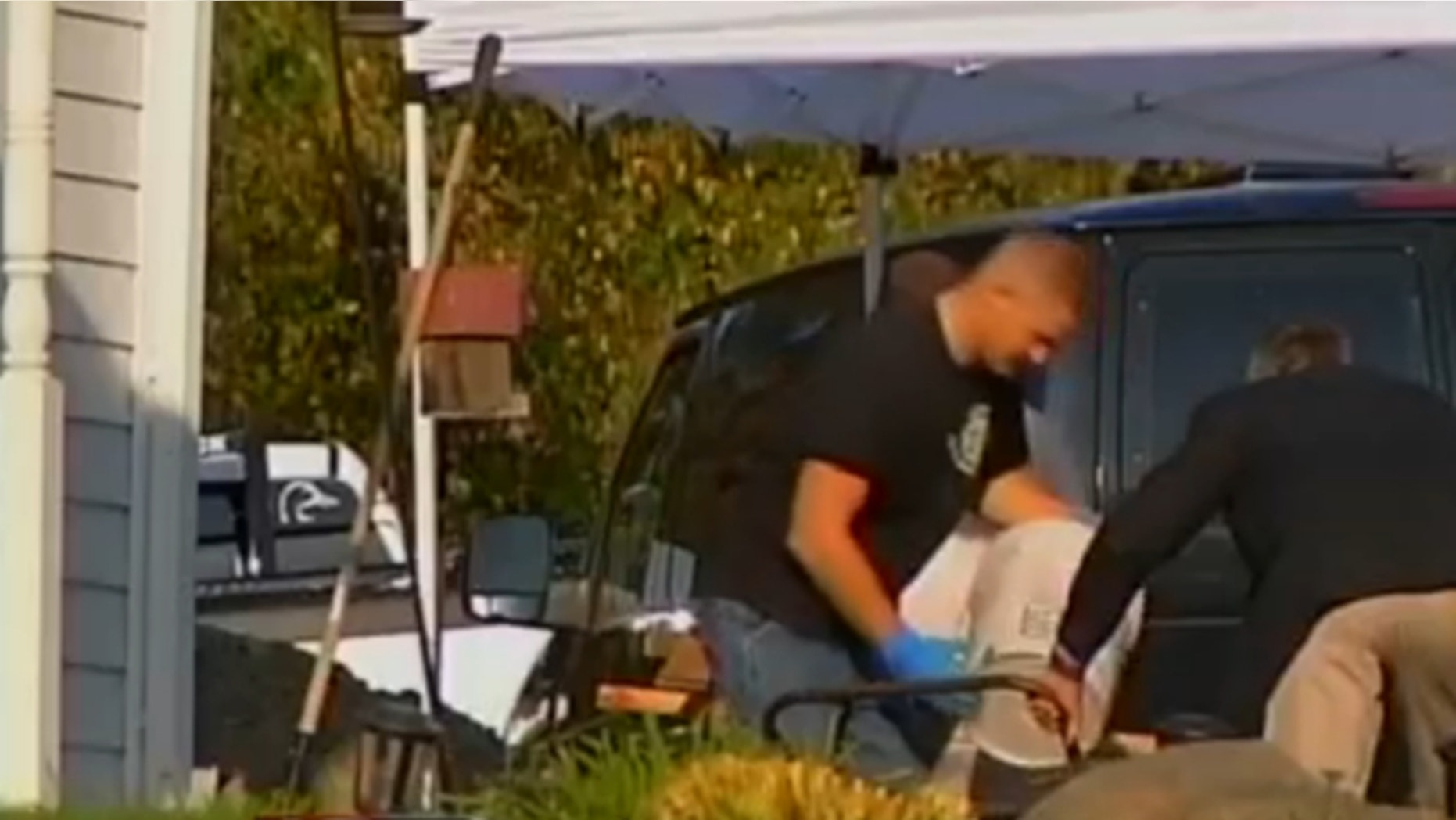 Oct. 2, 2013: Police performed investigative work after bones were found in a crawl space by a contractor working on a home in the Rensselaer County town of East Greenbush, across the Hudson River from Albany.
