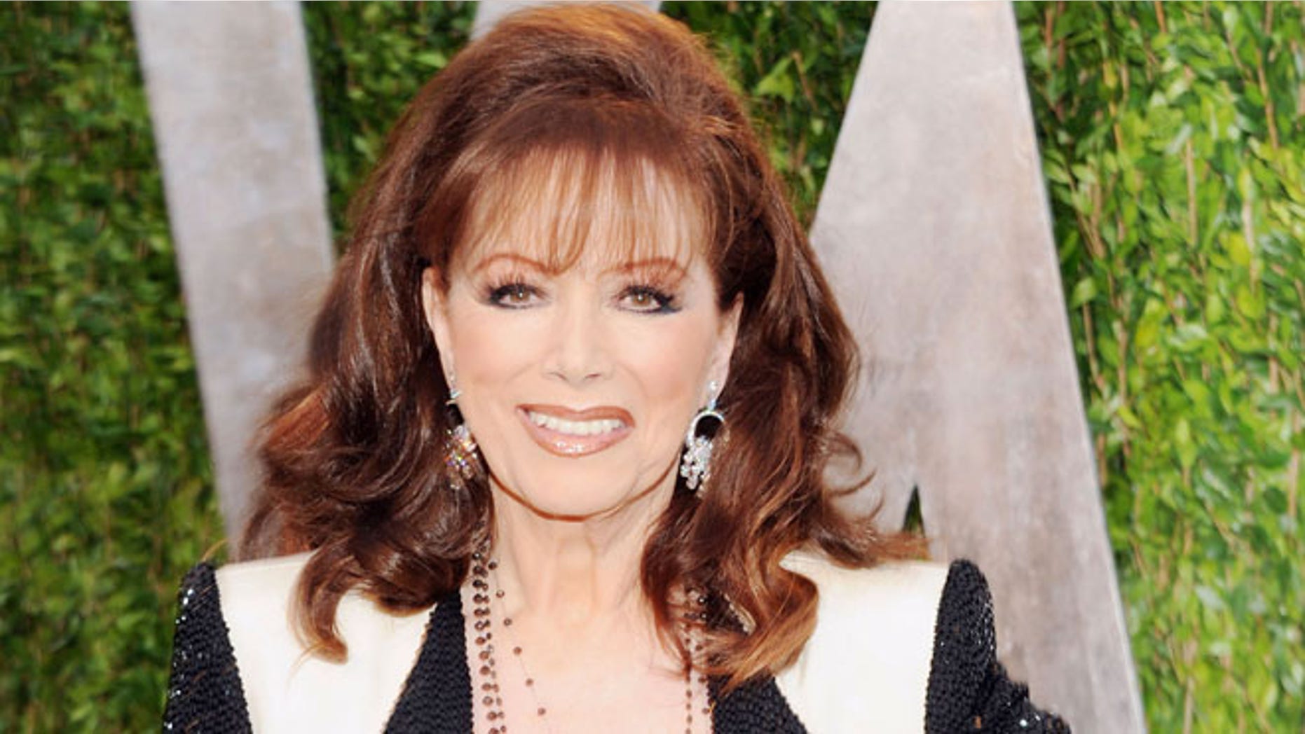 Novelist Jackie Collins is pictured.