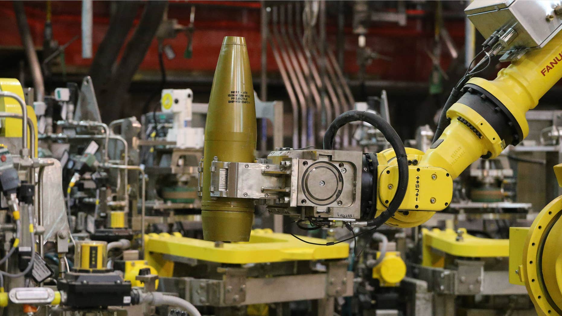 Jan. 29, 2015: Robots are remotely controlled to to handle inert simulated chemical munitions used for training at the Pueblo Chemical Depot, east of Pueblo, in southern Colorado.