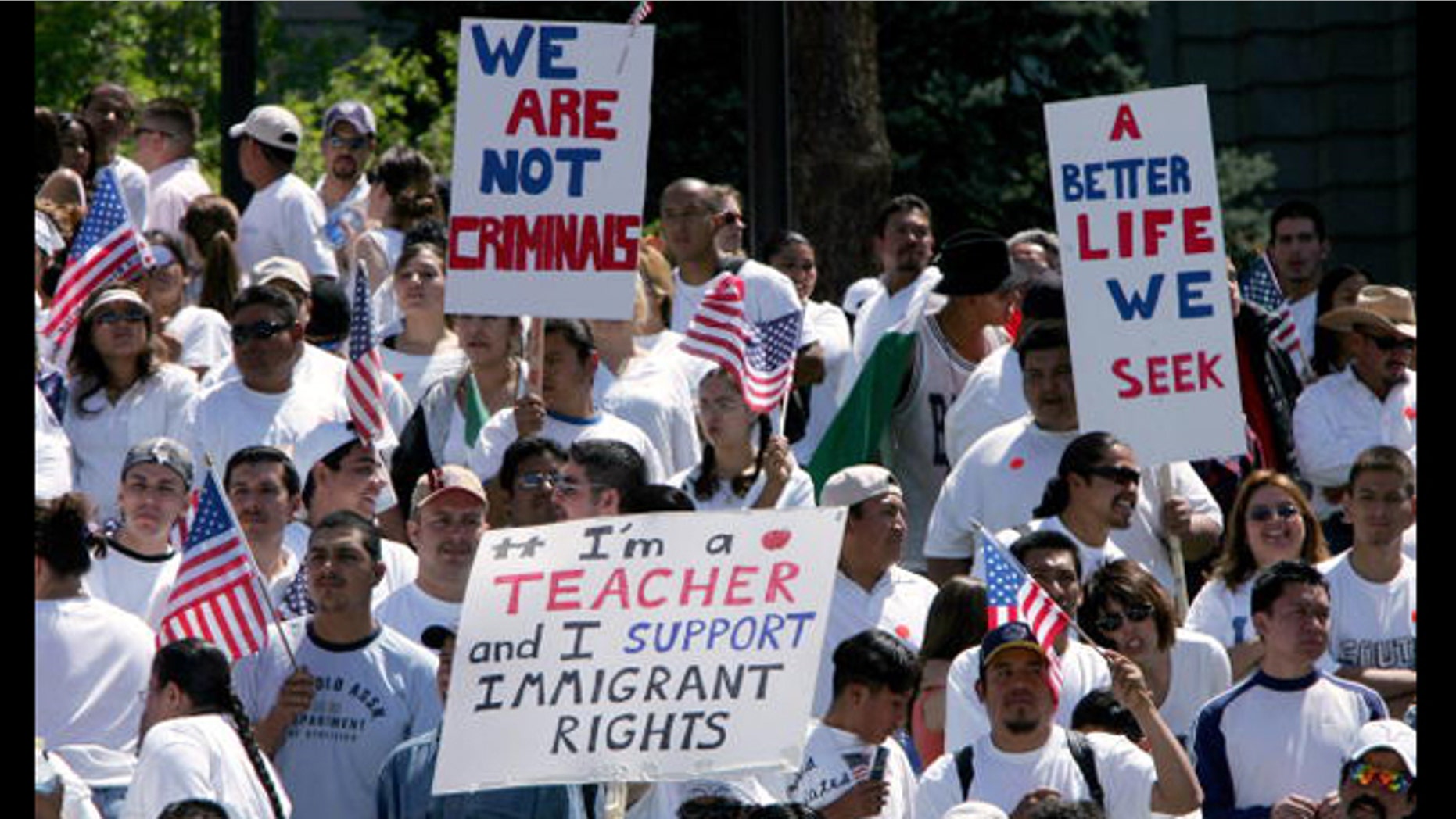 Immigrant rights rally in Colorado.