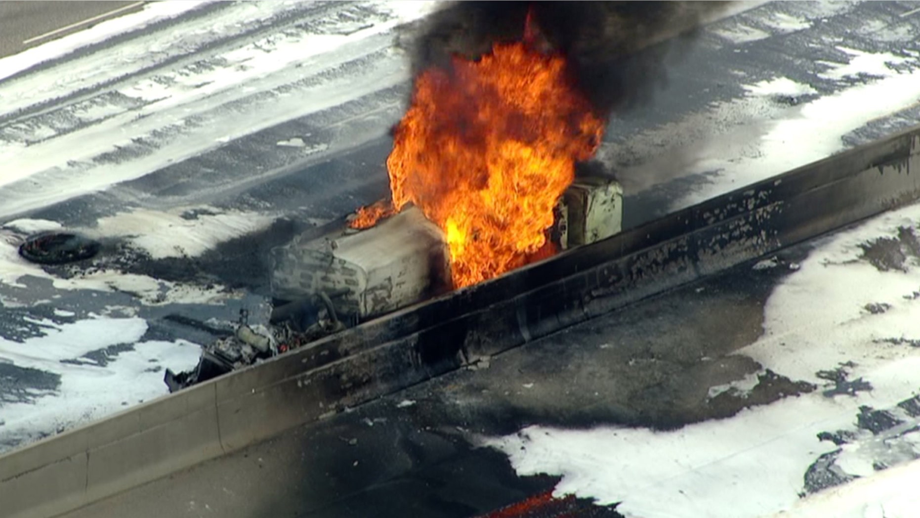 A fuel tanker caught fire and exploded a little before noon, according to the Colorado Department of Transportation.