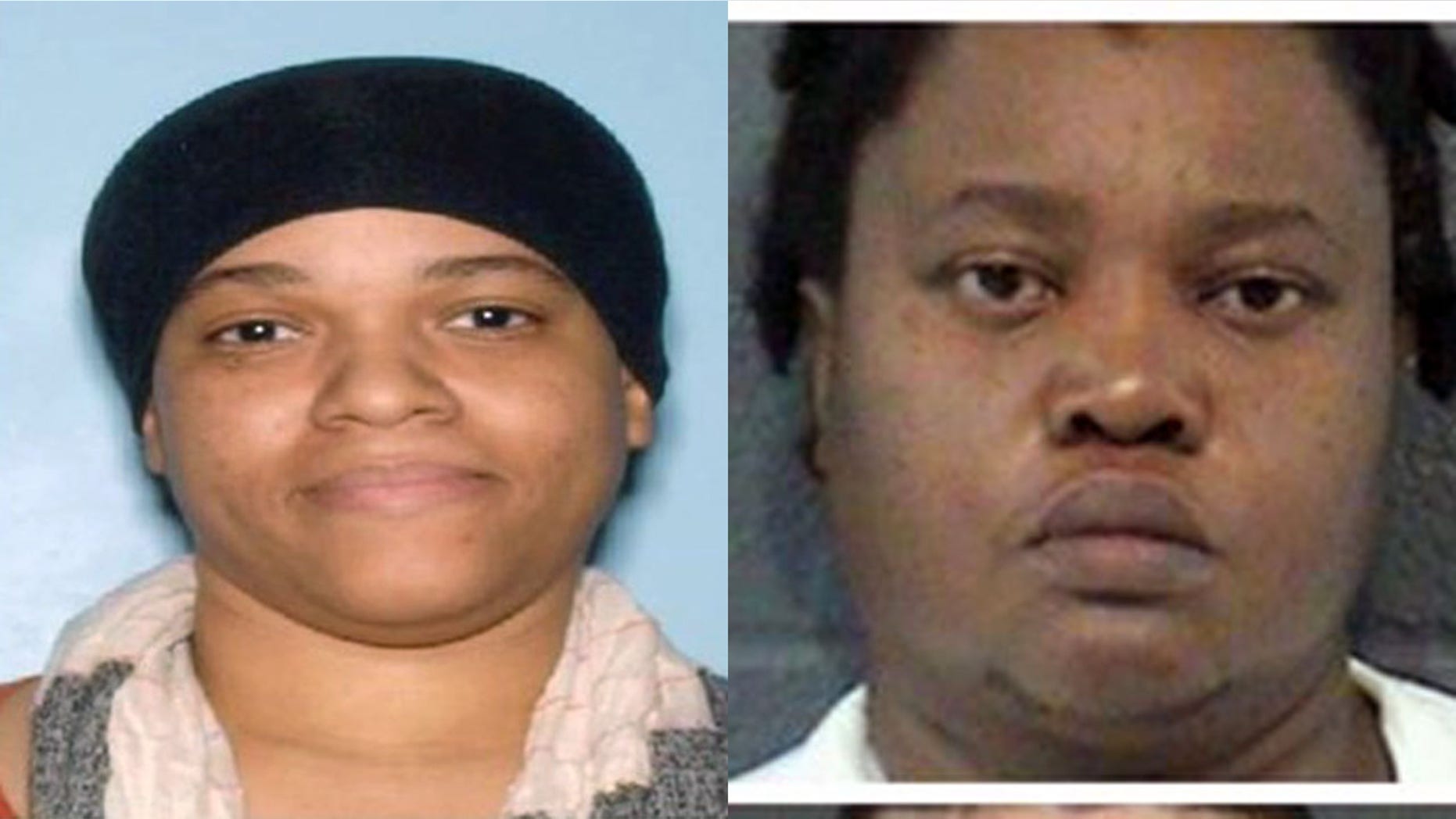 Nashika Bramble, left, and Madani Ceus were originally arrested last month on felony child abuse charges