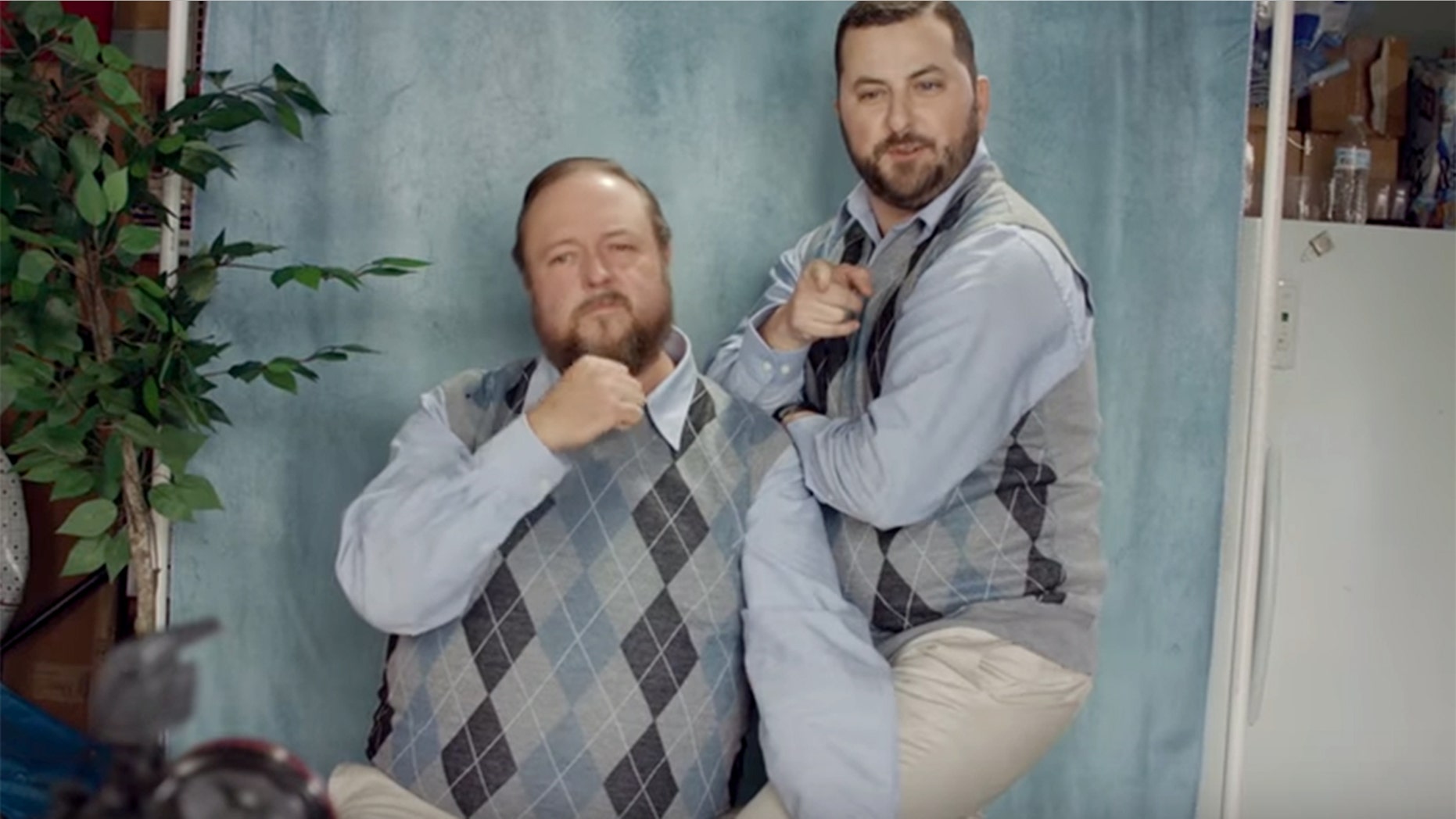 Colt Ford, left, and Tyler Farr were nearly unrecognizable in the "My Truck" music video.