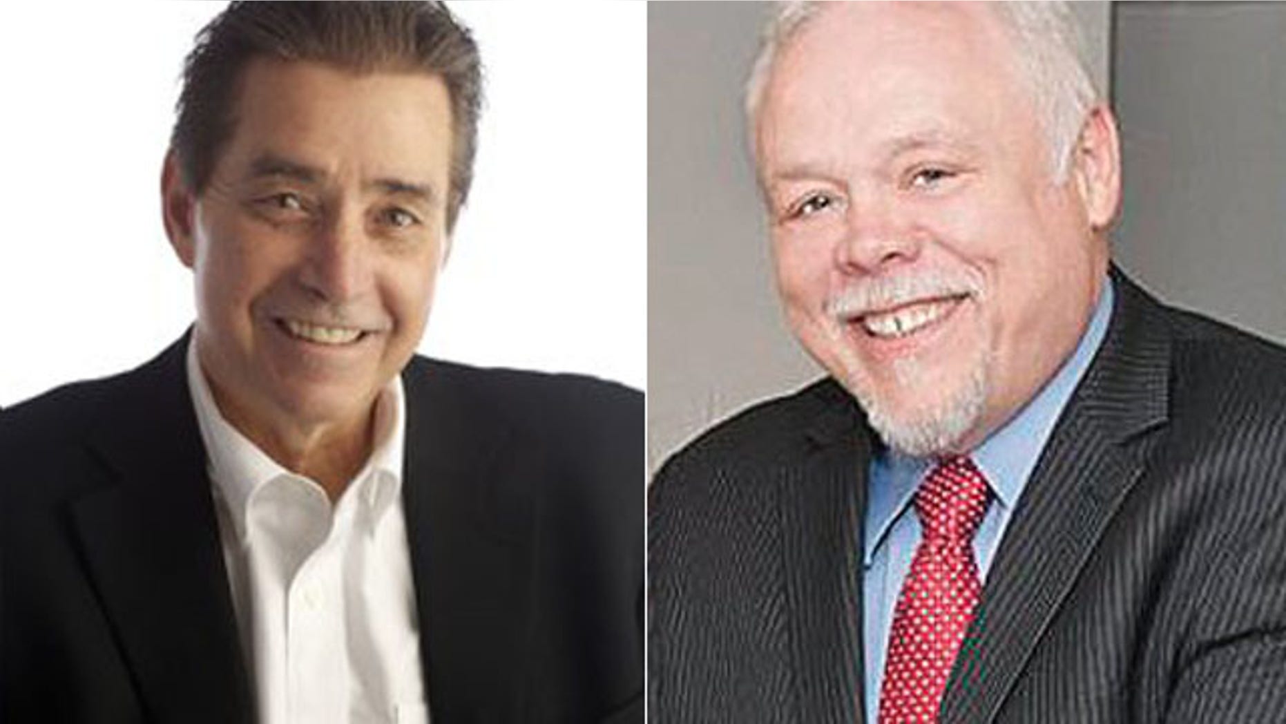 The editor of The Columbian Lou Brancaccio, left, and state Sen. Don Benton.