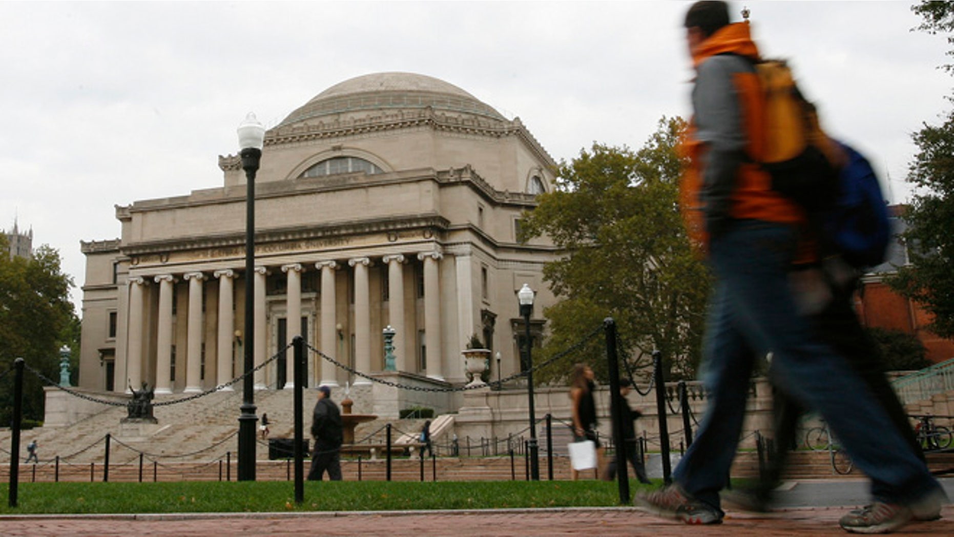 FILE: A group of students at Columbia Law School who’ve had their faith in the “integrity of the grand jury system” after high-profile grand jury decisions are allowed to postpone their final exams so their performance would not suffer.