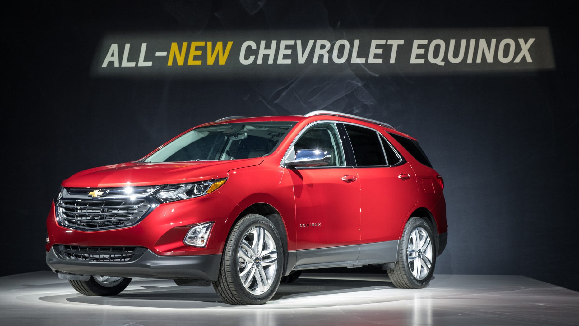 This photo provided by General Motors shows the 2018 Chevrolet Equinox compact SUV, Thursday, Sept. 22, 2016 in Chicago. While sales of its main competitors are rising, the aging Chevrolet Equinox compact SUV has taken a dramatic tumble so far this year in the fastest-growing part of the U.S. market. General Motors is hoping to turn that around when it replaces the Equinox with a revamped model that goes on sale early next year. (Steve Fecht/General Motors via AP)