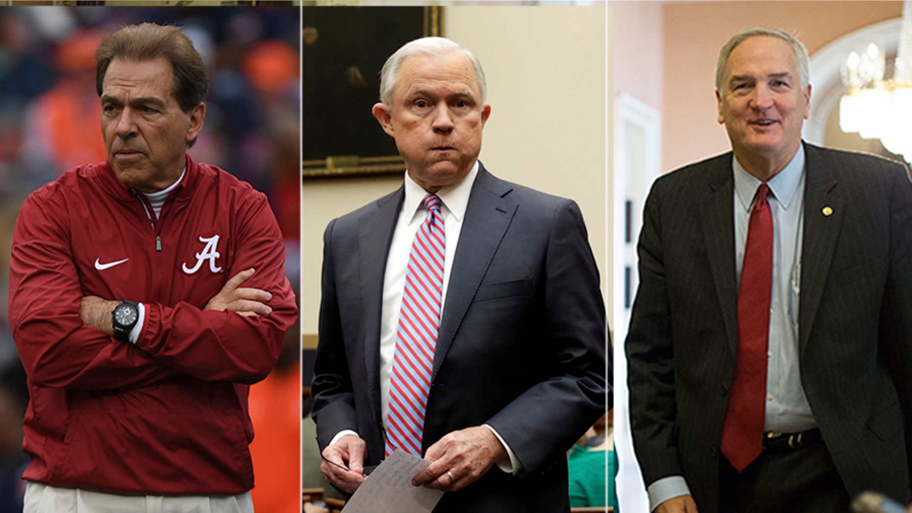 University of Alabama football coach Nick Saban, Attorney General Jeff Sessions and outgoing GOP Sen. Luther Strange are believed to have received write-in votes in Tuesday’s Senate race.