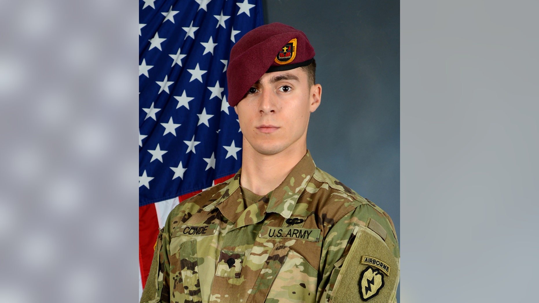 Spc. Gabriel D. Conde, 22, of Loveland, Colorado, was killed while supporting a counter-terrorism operation in Eastern Afghanistan on Monday.