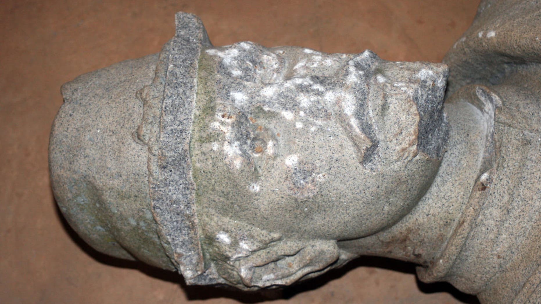 A statue of a Confederate soldier at Georgia cemetery was severely vandalized.