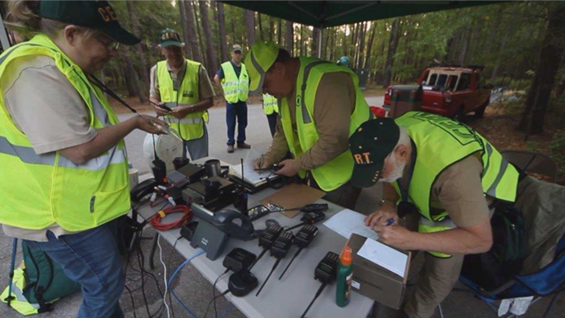 April 28, 2014: Search crews are looking for a father and his two children who haven't been heard from since sending out a text Saturday that they were lost in the vast woods and swamps of the Congaree National Park.