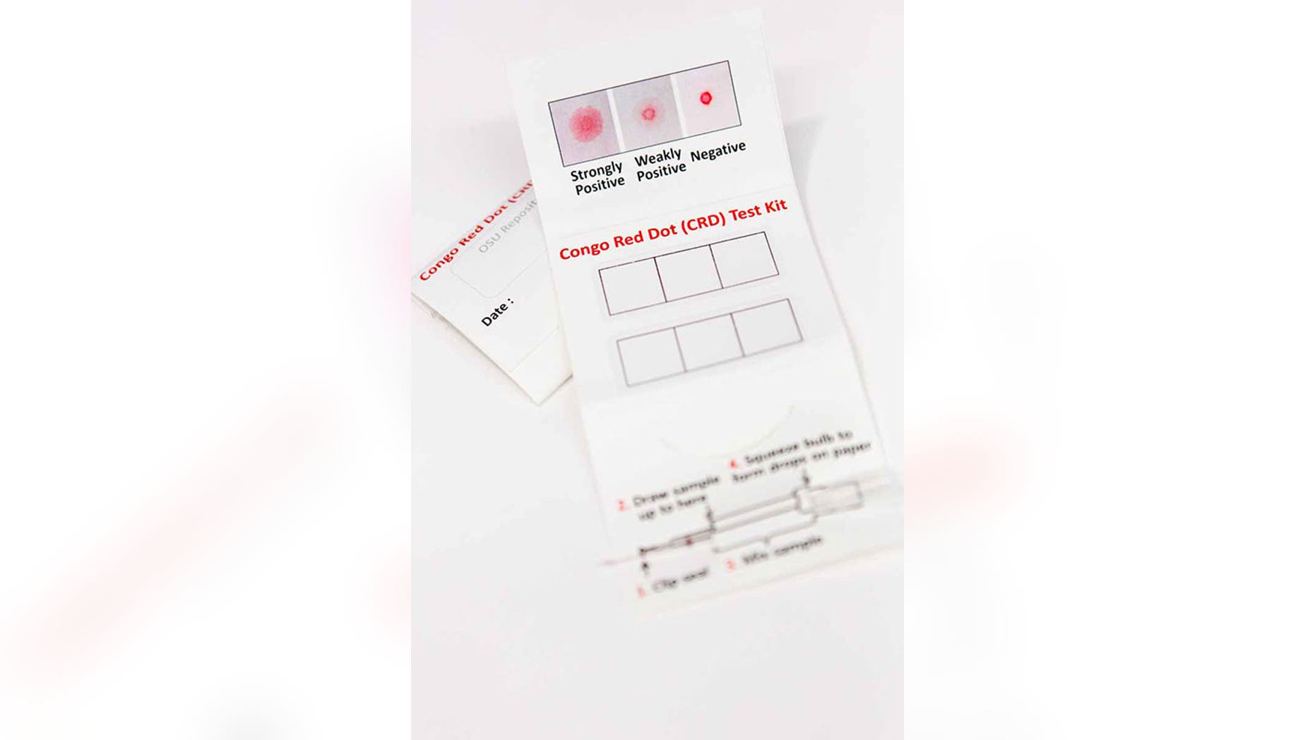 The Congo Red Dot Test, which researchers say can be used to test pregnant women for preeclampsia.