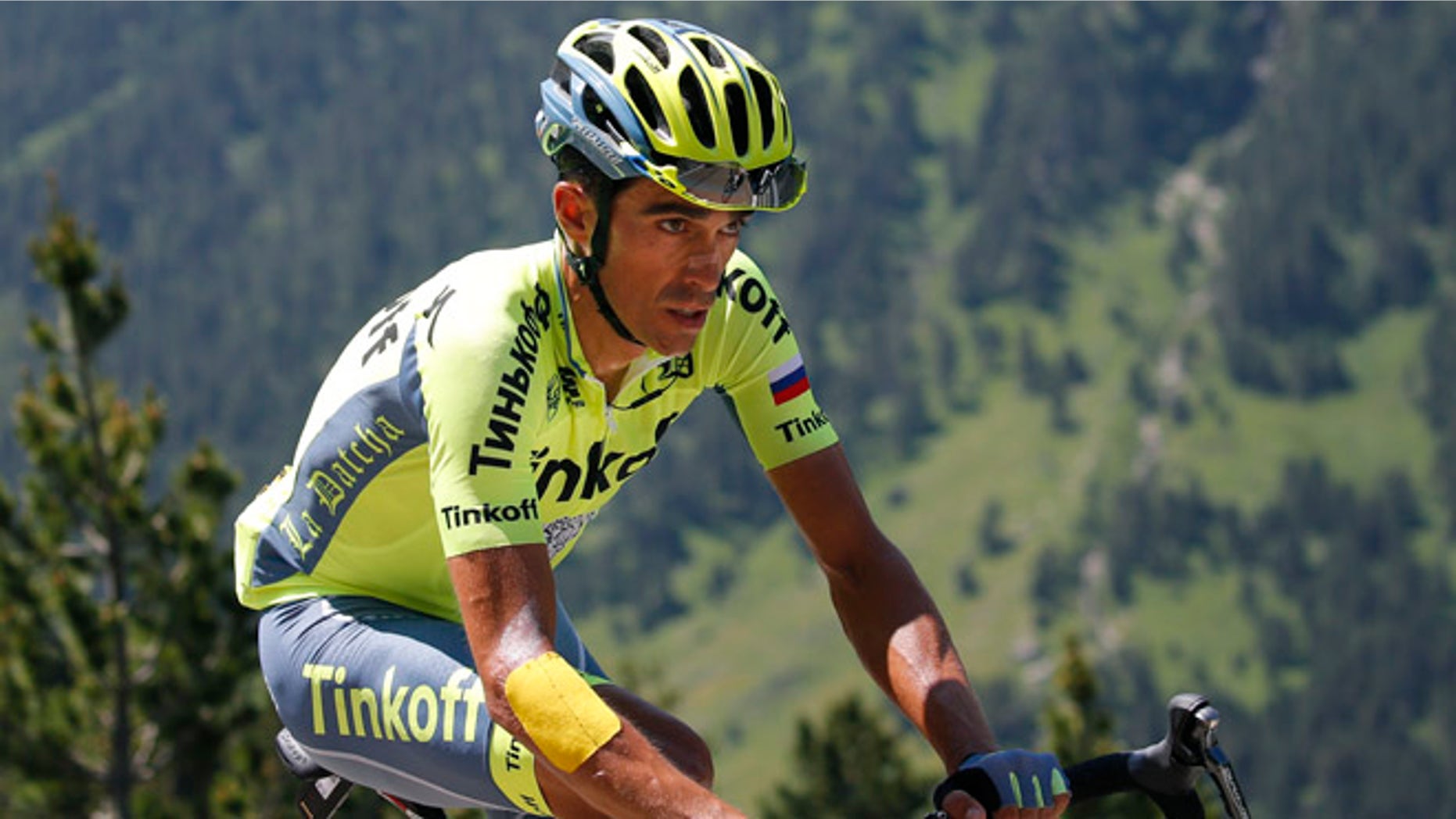 Spain's Alberto Contador during the ninth stage of the Tour de France in Andorra, Sunday, July 10, 2016.