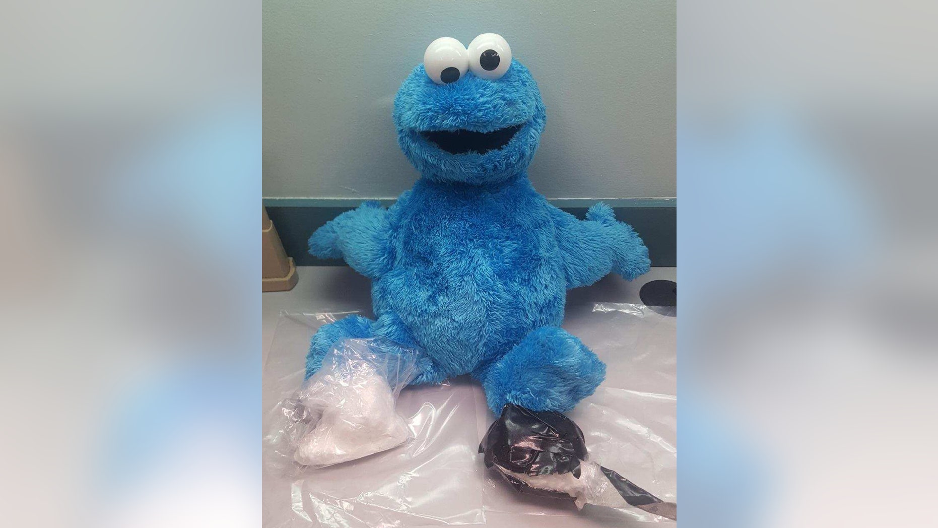 Florida deputies found a stash of cocaine hidden inside a Cookie Monster doll during a traffic stop.