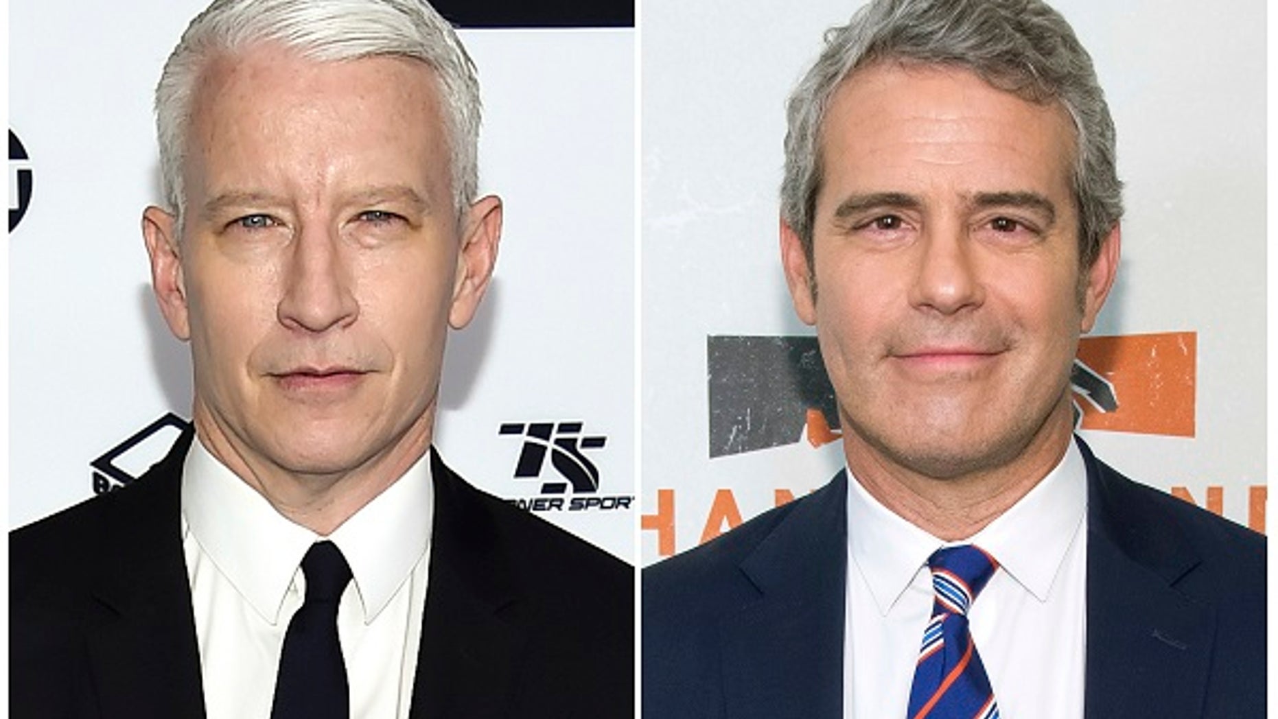 Anderson Cooper, left, and Bravo TV’s “Watch What Happens Live” host Andy Cohen will host CNN’s New Year’s Eve celebration together.