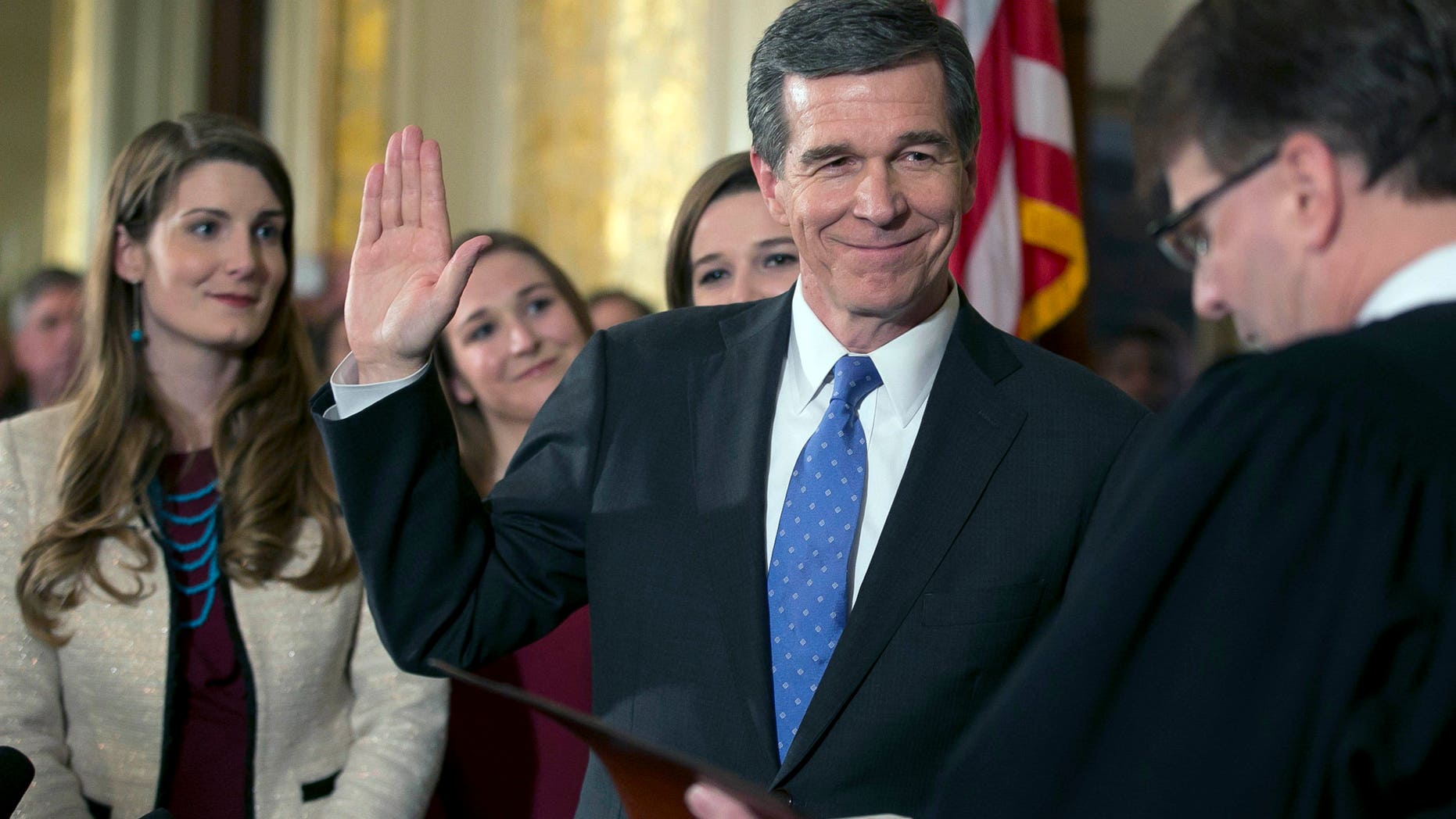 Roy Cooper is sworn in as the governor of North Carolina
