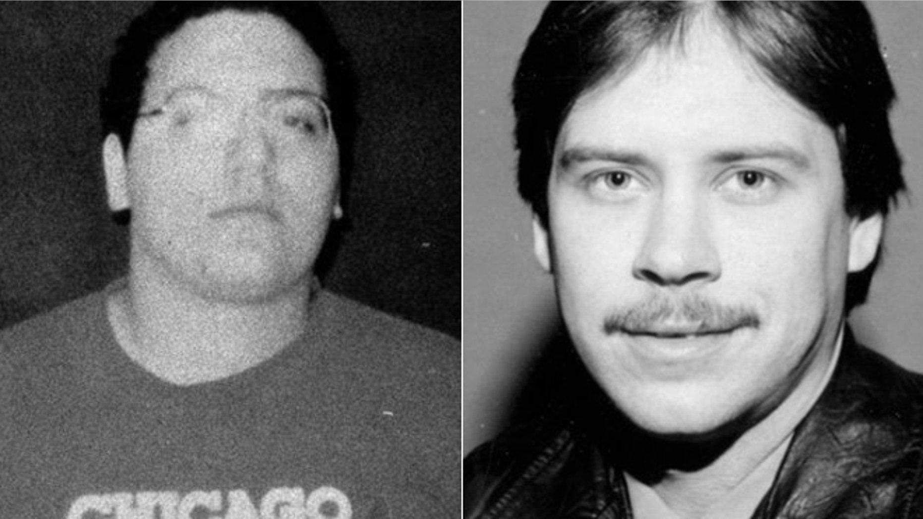 Dean Chavez, left, was convicted of second-degree murder in the death of Chicago police officer John Mathews. Chavez resigned after Mathews' family expressed outrage that he was coaching in little league.