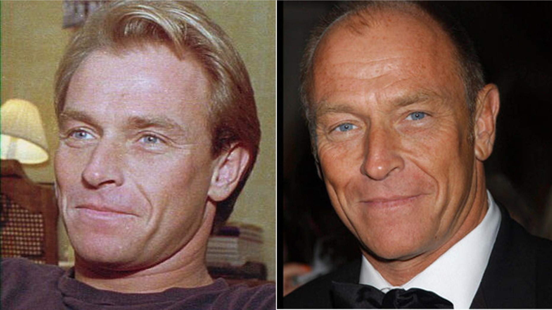 Actor Corbin Bernsen poses in 1985, left, and 2005.