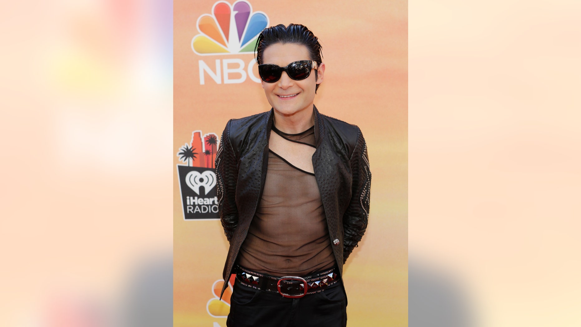 Actor Corey Feldman arrives at the iHeartRadio Music Awards in Los Angeles, California May 1, 2014. REUTERS/Mario Anzuoni (UNITED STATES - Tags: ENTERTAINMENT) (iheartradio-ARRIVALS) - RTR3NGSJ