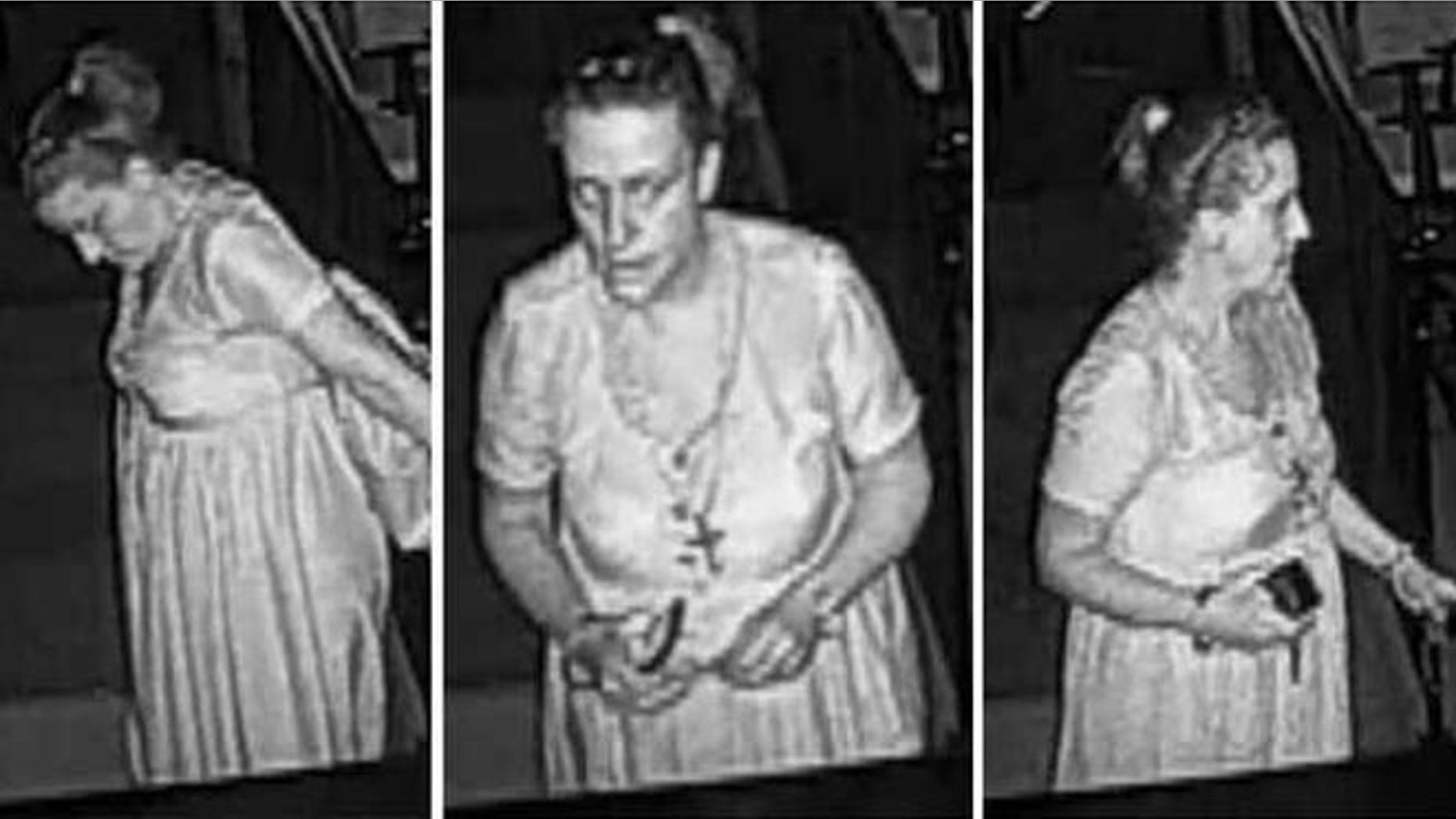 Deputies released surveillance of a suspect in the burglary of Corinth Baptist Church in Gainesville, Georgia. (Hall County Sheriff's Office)