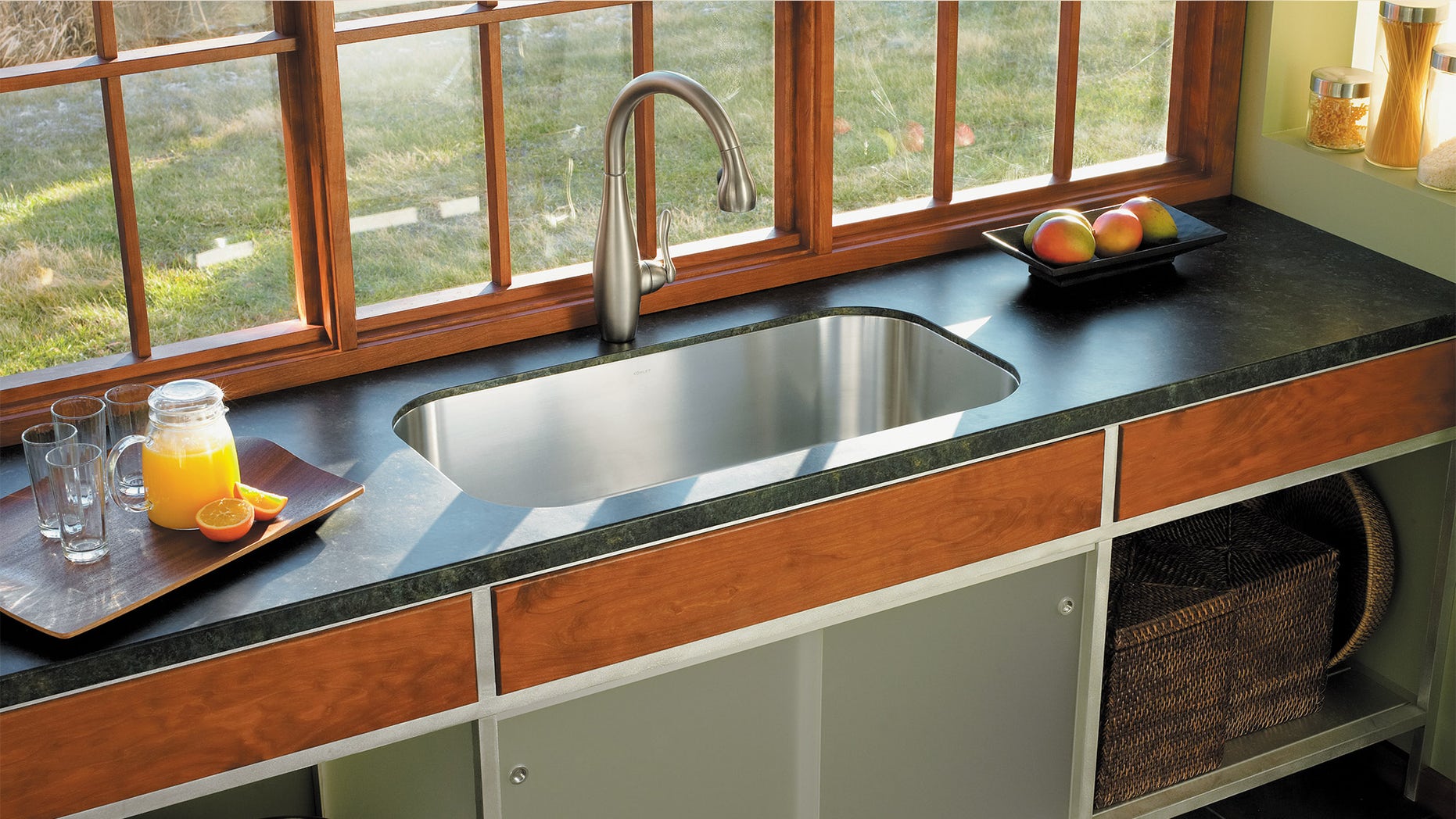 Kohler Undertone extra-large, single-basin undercounter kitchen sink