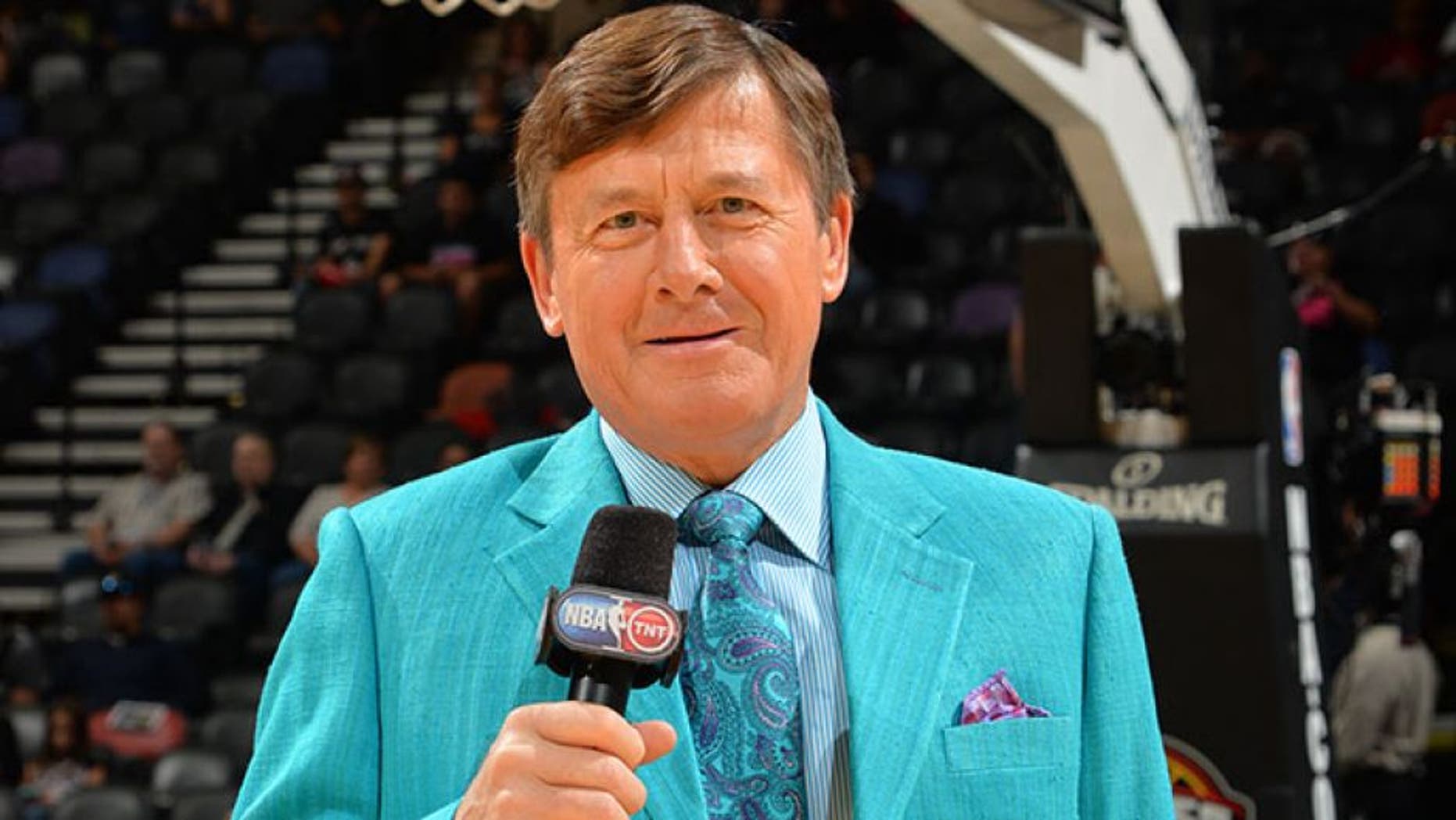 SAN ANTONIO, TX - MARCH 6: Reporter Chris Sager before a game against the San Antonio Spurs and Miami Heat at the AT&T Center March 6, 2014 in San Antonio, Texas. NOTE TO USER: User expressly acknowledges and agrees that, by downloading and or using this photograph, User is consenting to the terms and conditions of the Getty Images License Agreement. Mandatory Copyright Notice: Copyright 2014 NBAE (Photo by Jesse D. Garrabrant/NBAE via Getty Images)