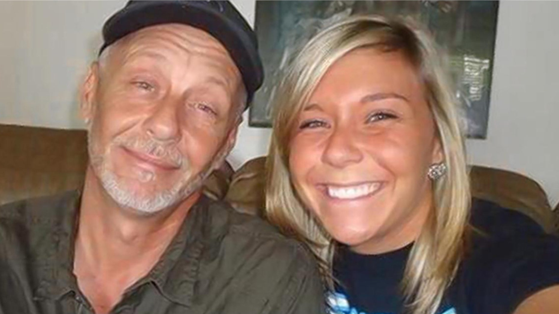 In an undated photo provided by the Utash family, Steven Utash, left, poses with his daughter Felicia.