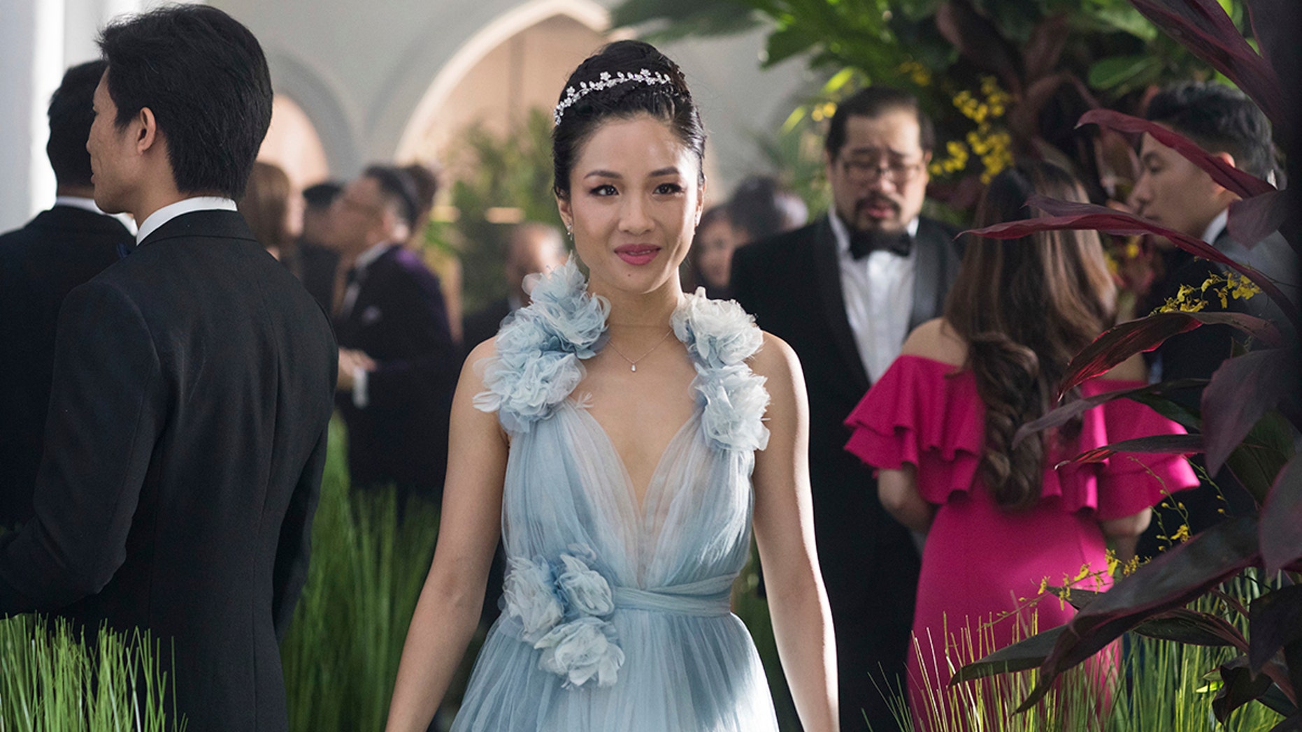 This image released by Warner Bros. Entertainment shows Constance Wu in a scene from the film "Crazy Rich Asians." (Sanja Bucko/Warner Bros. Entertainment via AP)