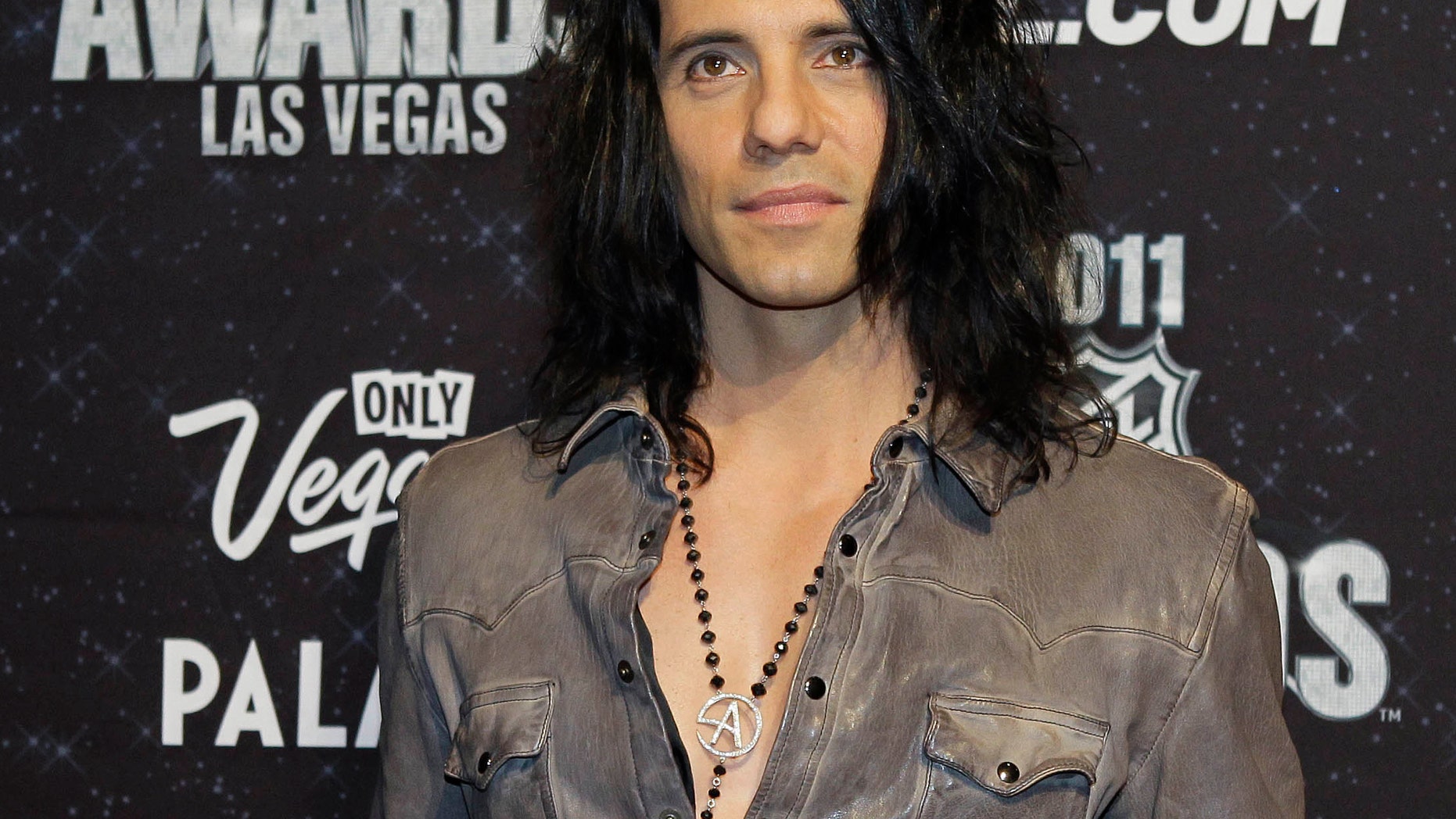 June 22, 2011. Criss Angel appears on the red carpet before the 2011 NHL Awards, in Las Vegas.