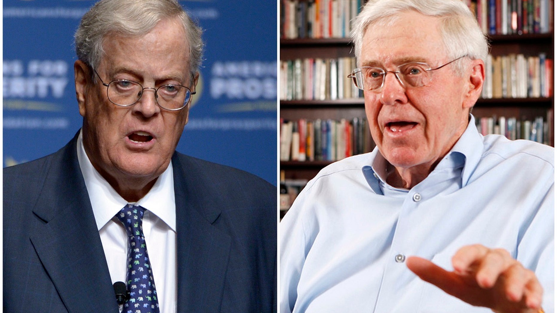 Brothers David, left, and Charles Koch have quietly launched a rebranding effort that may vanquish the "Koch brothers" moniker from American politics.