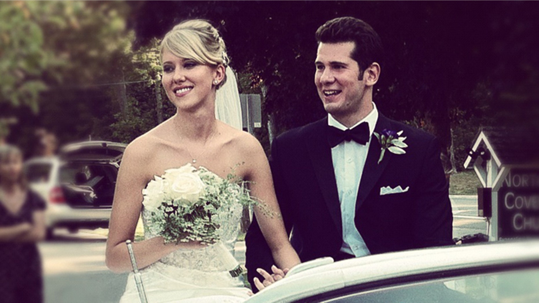 The author and his wife on his wedding day in August 2012.