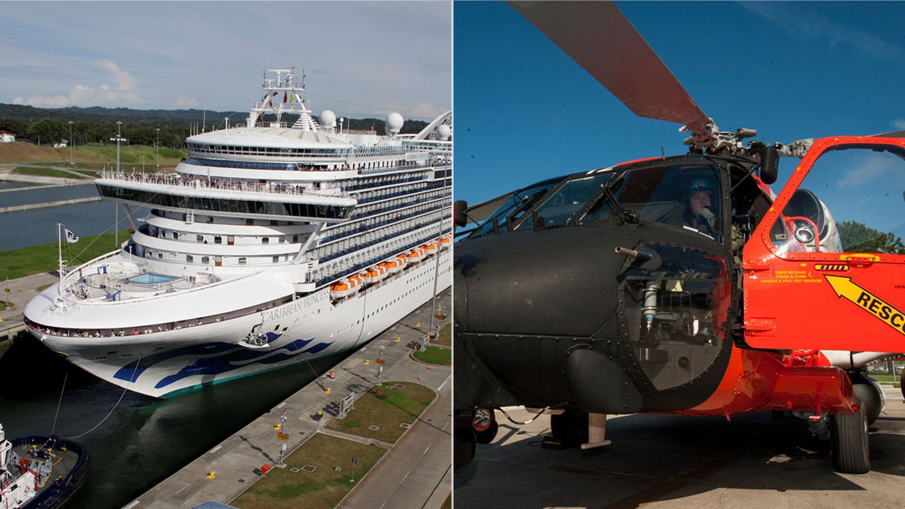A 12-year-old aboard the Caribbean Princess was airlifted to Miami on Tuesday night after showing symptoms of appendicitis.