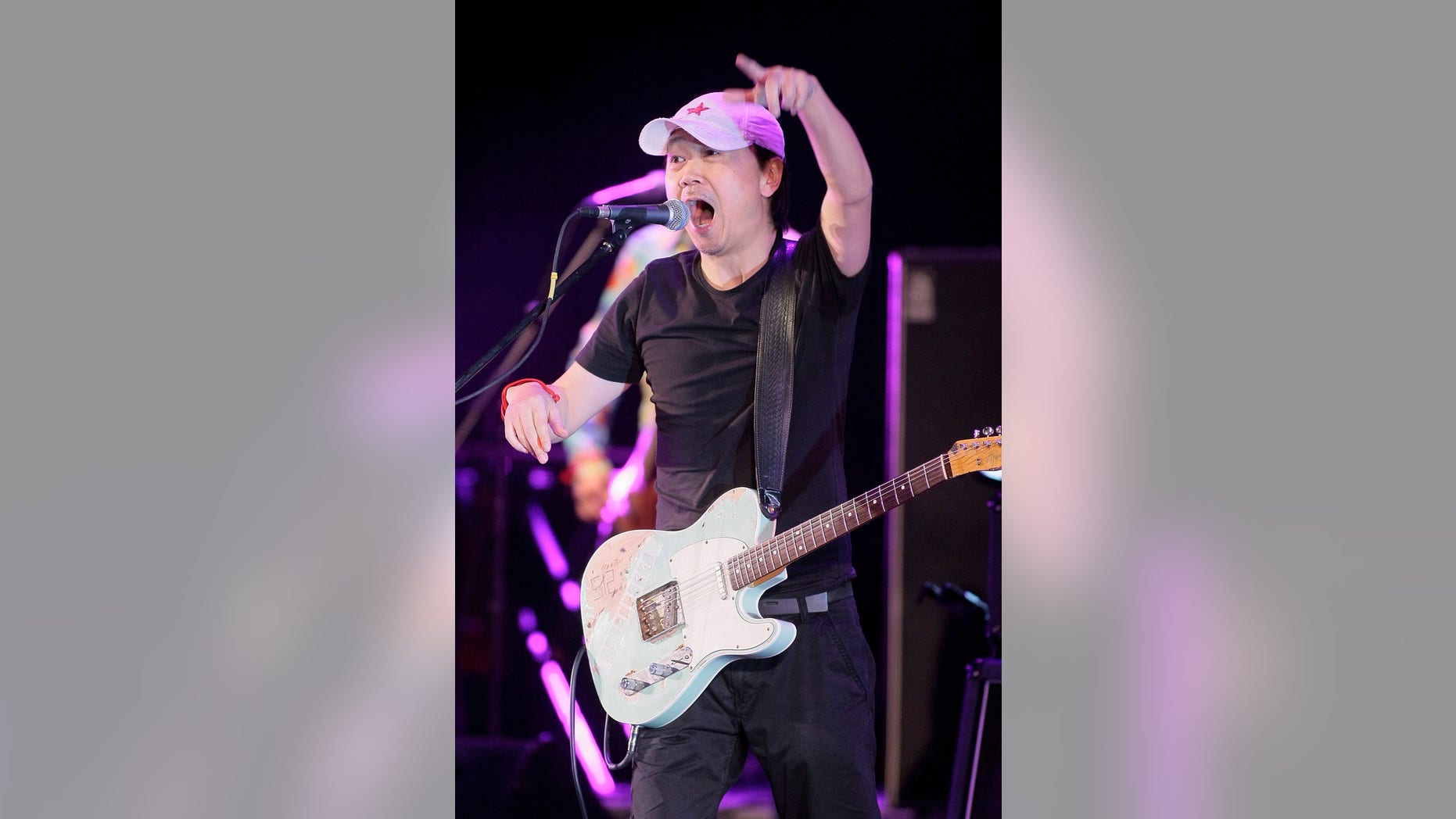 Dec. 24, 2009. Chinese rock singer Cui Jian performs during his concert in Beijing, China.