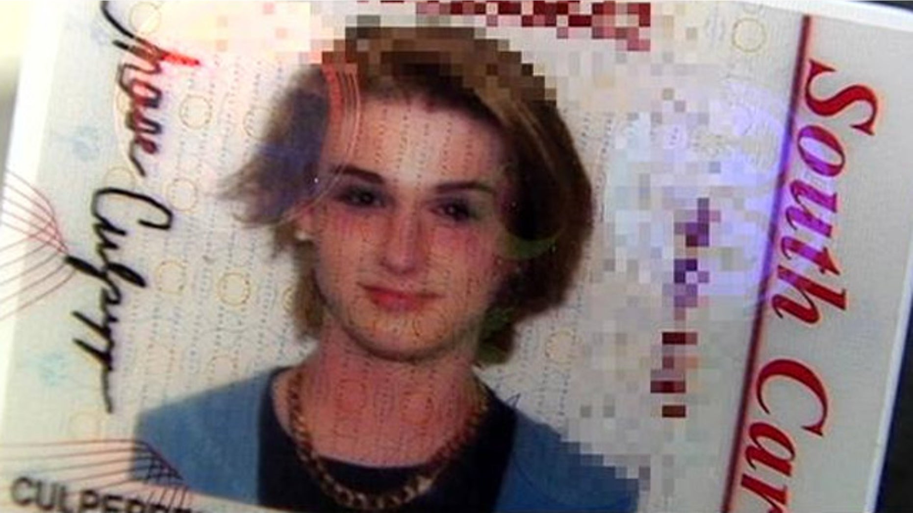 Chase Culpepper, of Anderson, was informed by authorities he couldn’t misrepresent his identity, although he claims he was dressed the same as he does for work and school. He now wants the state’s Department of Motor Vehicles to allow him to re-take the photograph wearing his typical makeup. (FoxCarolina.com)