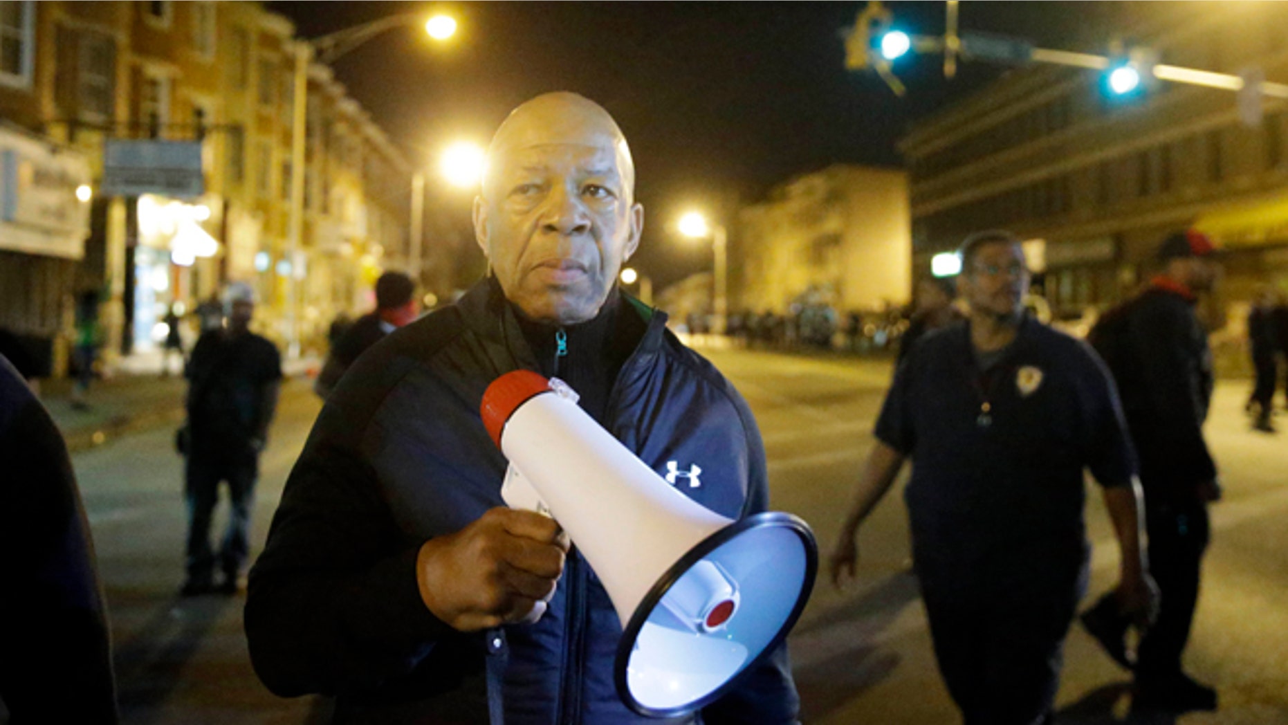 April 29, 2015: U.S. Rep. Elijah Cummings, D-Md., walks in Baltimore, amid protests over Freddie Gray's death.