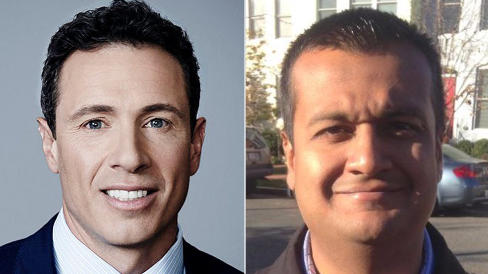 CNN’s “New Day” co-host Chris Cuomo, left, botched the name of Principal Deputy White House Press Secretary Raj Shah as “Raj whatever-his-name-is.” (CNN, Twitter)